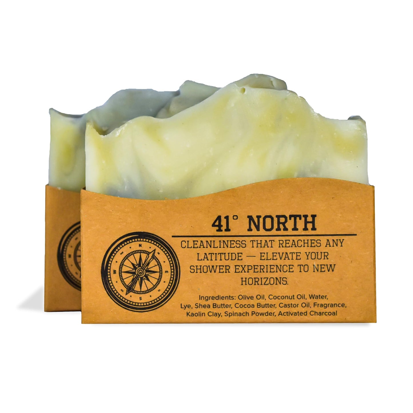 Compass Soap Black Sand Beach| Natural Bar Soap for Men | Soap Bar with Heavy Grit for Exfoliation | Best Mens Bar Soap | Natural, Paraben & Phthalate Free Bath Soap Bars for Men | 5 oz. Pack of 2