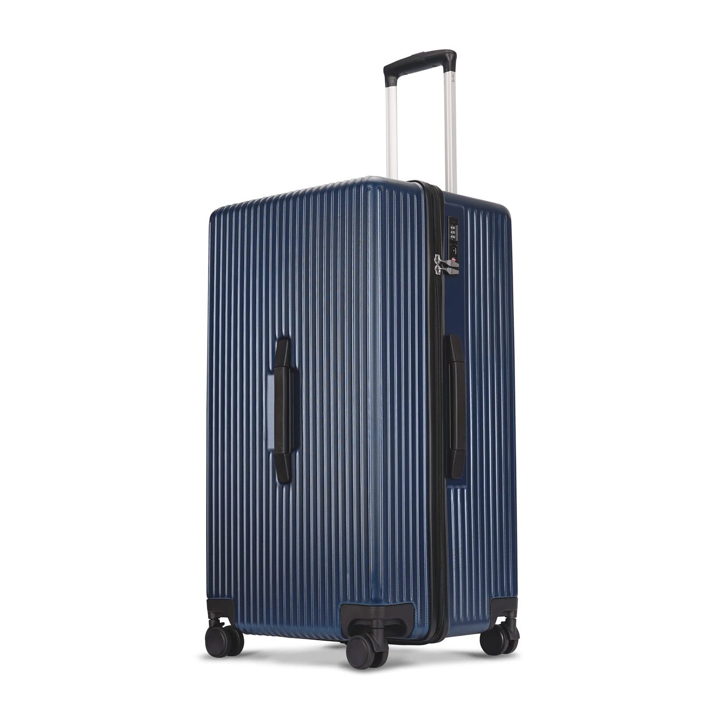 GinzaTravel Trunk Luggage, 28 Inch Luggage with Spinner Wheels, Scratch resistant texture Lightweight PC material with TSA Lock (Wine Red)
