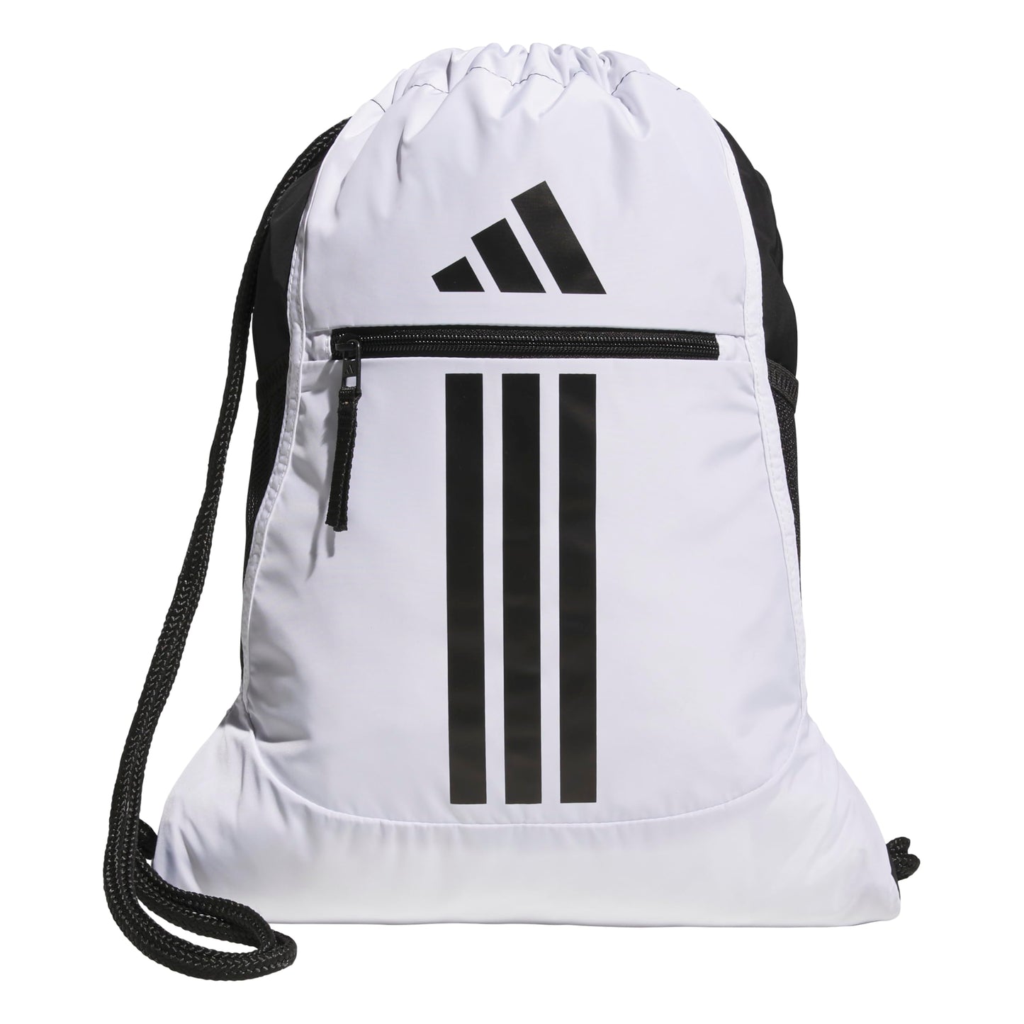 adidas Alliance Sackpack, Drawstring Backpack, Lightweight Small Gym Bag for Women and Men, Black, One Size