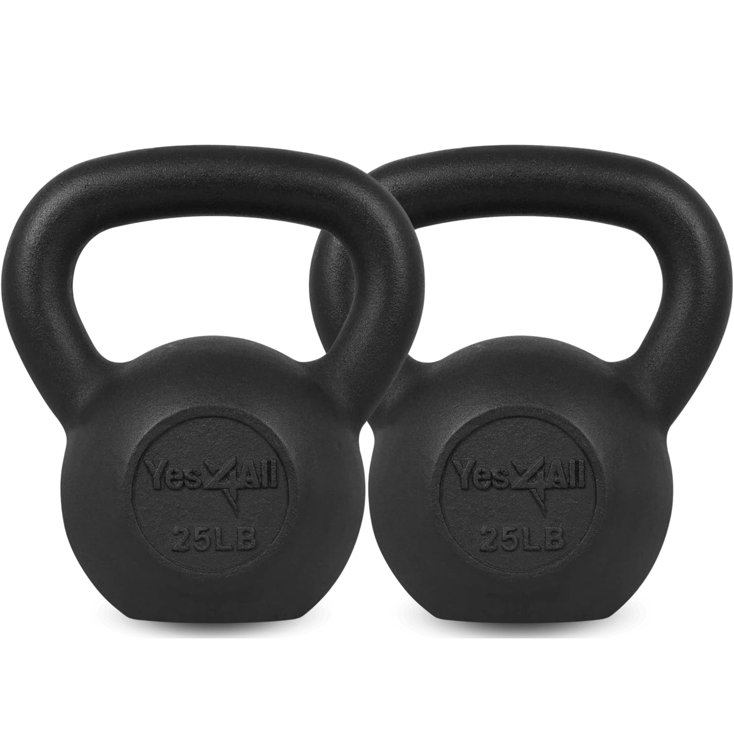 Yes4All 5-80 lbs Cast Iron Kettlebell for Dumbbell Weights Exercises, Gym, Full Body Home Workout Equipment, Push up, Grip and Strength Training