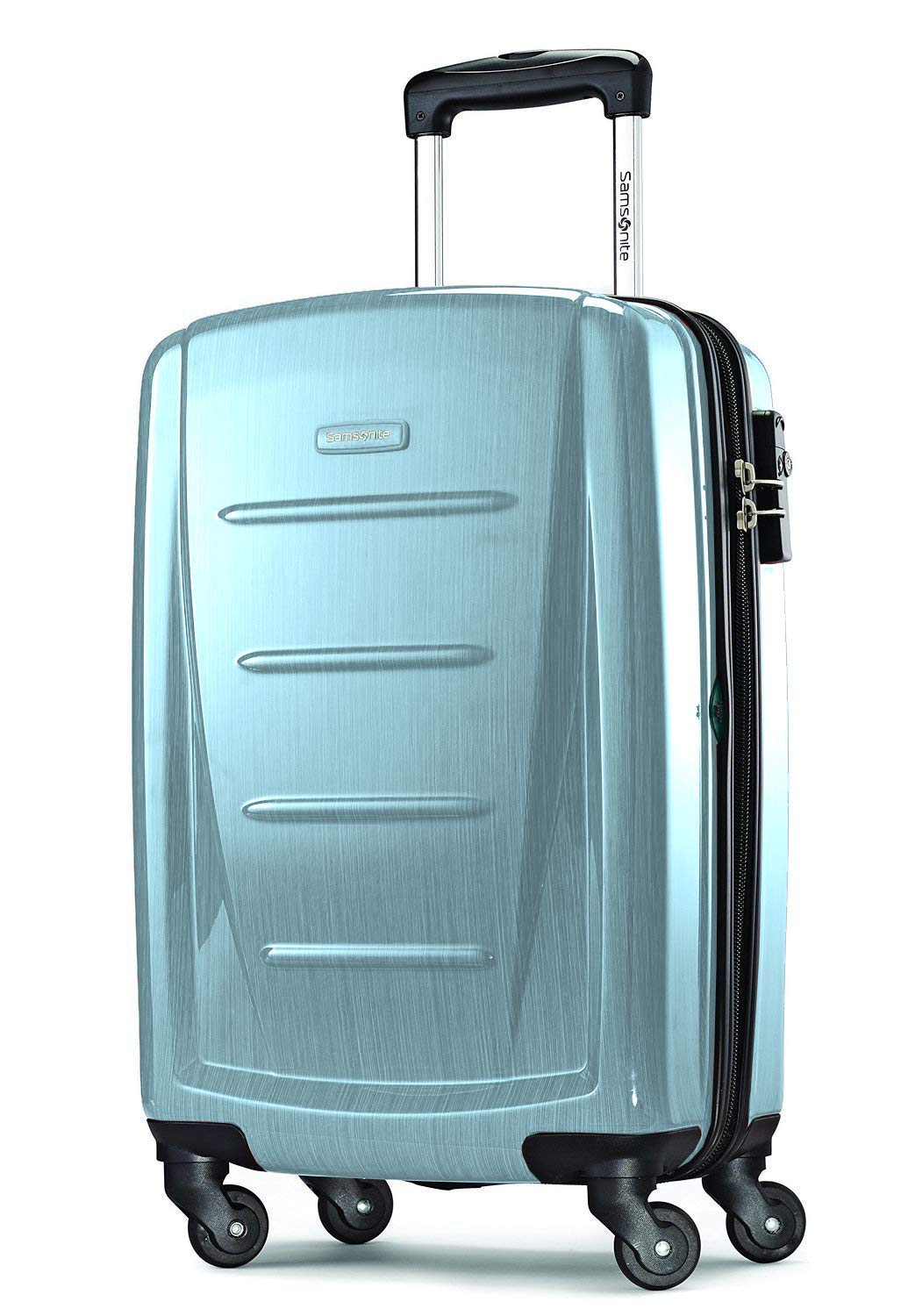 Samsonite Winfield 2 Hardside Expandable Luggage with Spinner Wheels, Burgundy, Checked-Medium 24-Inch