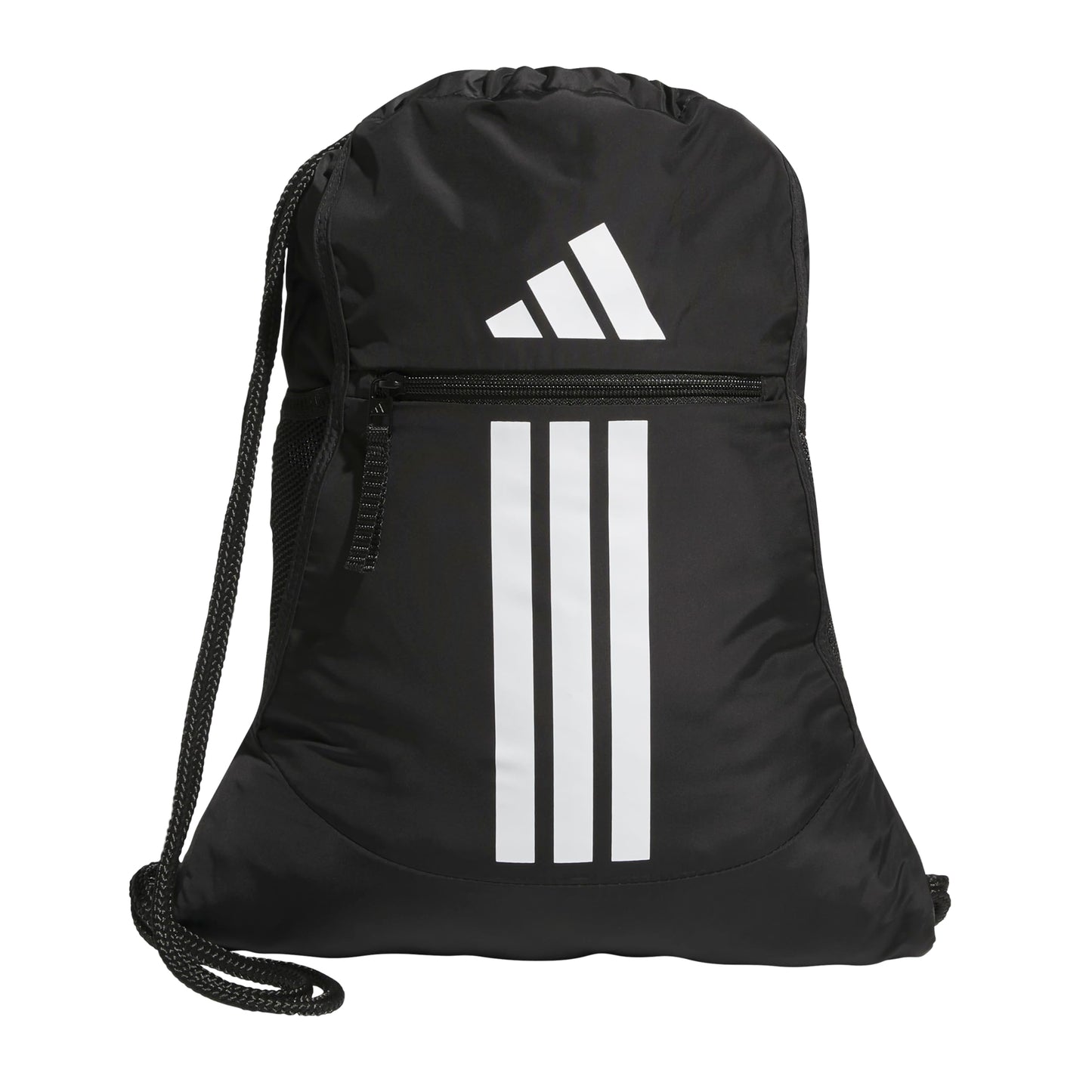 adidas Alliance Sackpack, Drawstring Backpack, Lightweight Small Gym Bag for Women and Men, Black, One Size