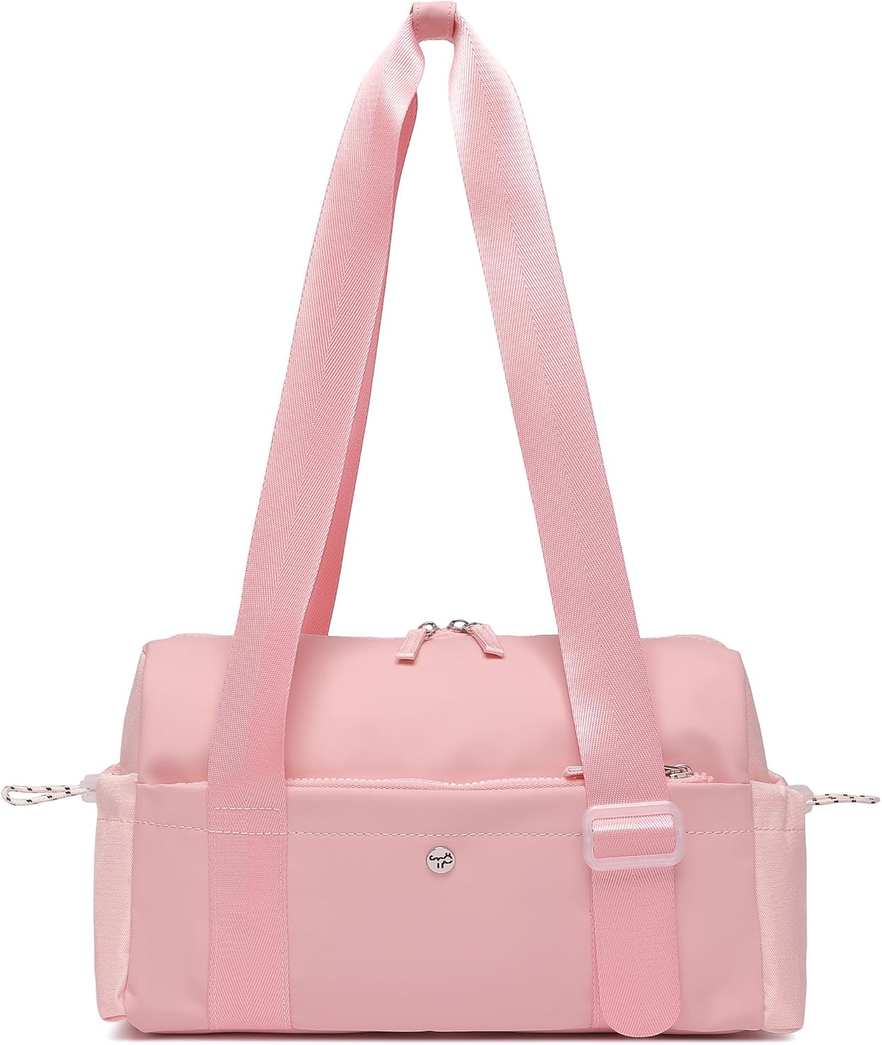 Small Gym Bag For Women Mini Gym Duffle Bag with Wet Compartment Waterproof Sports(Pink Small)