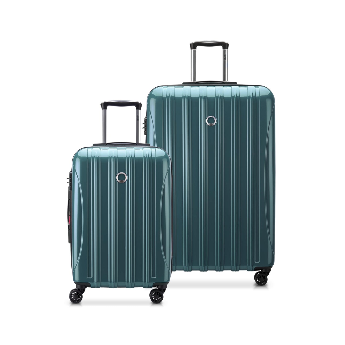 DELSEY PARIS Helium Aero Hardside Expandable Luggage with Spinner Wheels, Blue Cobalt, 3-Piece Set (21/24/28)