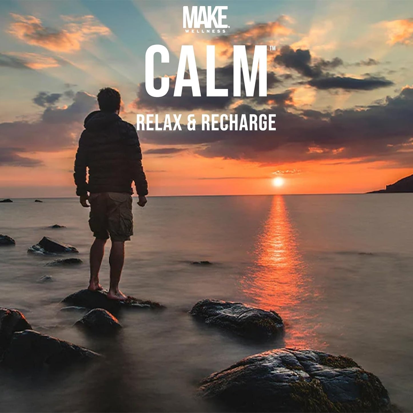 Calm Supplement | 30 Servings | Precision Peptide Support with Ashwagandha, GABA and L-Theanine | Lemon Citrus Flavor | On-The-Go Stick Packs