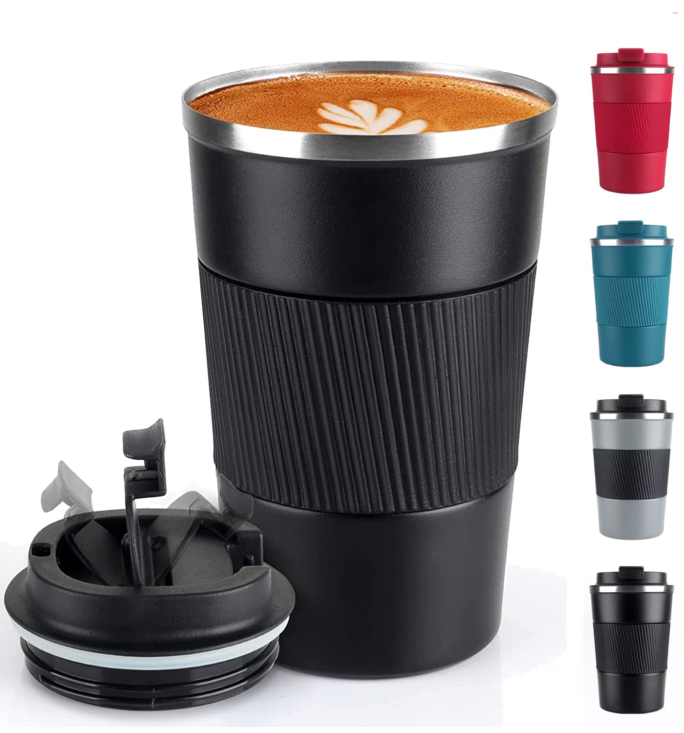 Coffee Mug 12oz - Insulated Travel Mug Spill Proof with Leakproof Lid Vacuum Stainless Steel Travel Coffee Mug Water Tumbler to GO, Reusable Coffee Cup for Men and Women for Hot & Cold Drinks