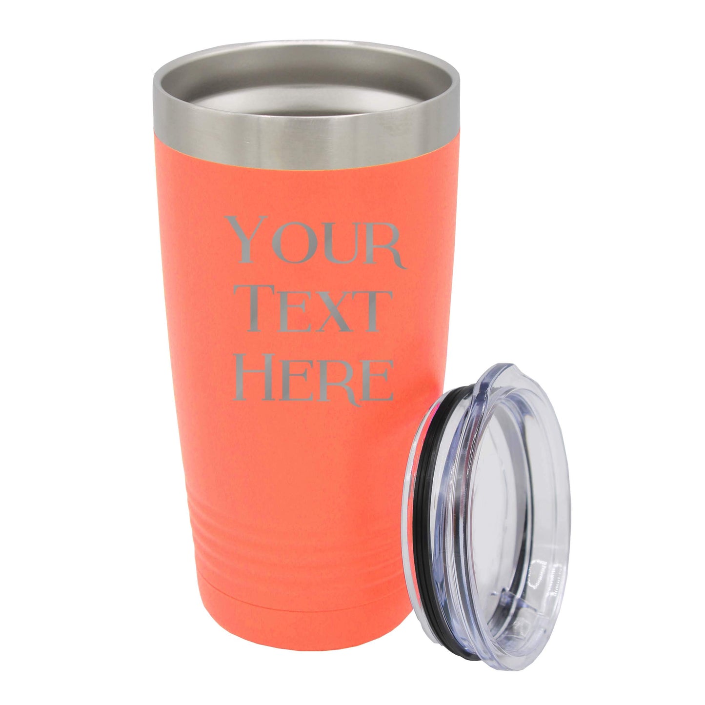 My Personal Memories Customized Personalized Stainless Steel Travel Tumbler with Lid - Engraved Double-Wall Vacuum Insulated for Him, Her Your Custom Text (20 oz, Black)