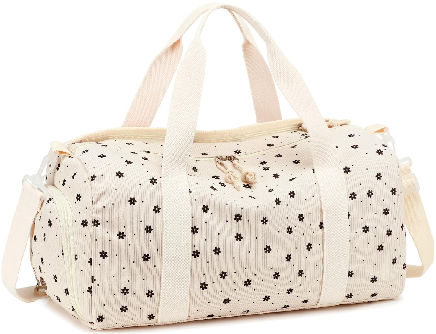 Duffle Bag for Gym Sports Women Girls Workout Travel Bag Weekender with Shoe Compartment and Wet Pocket
