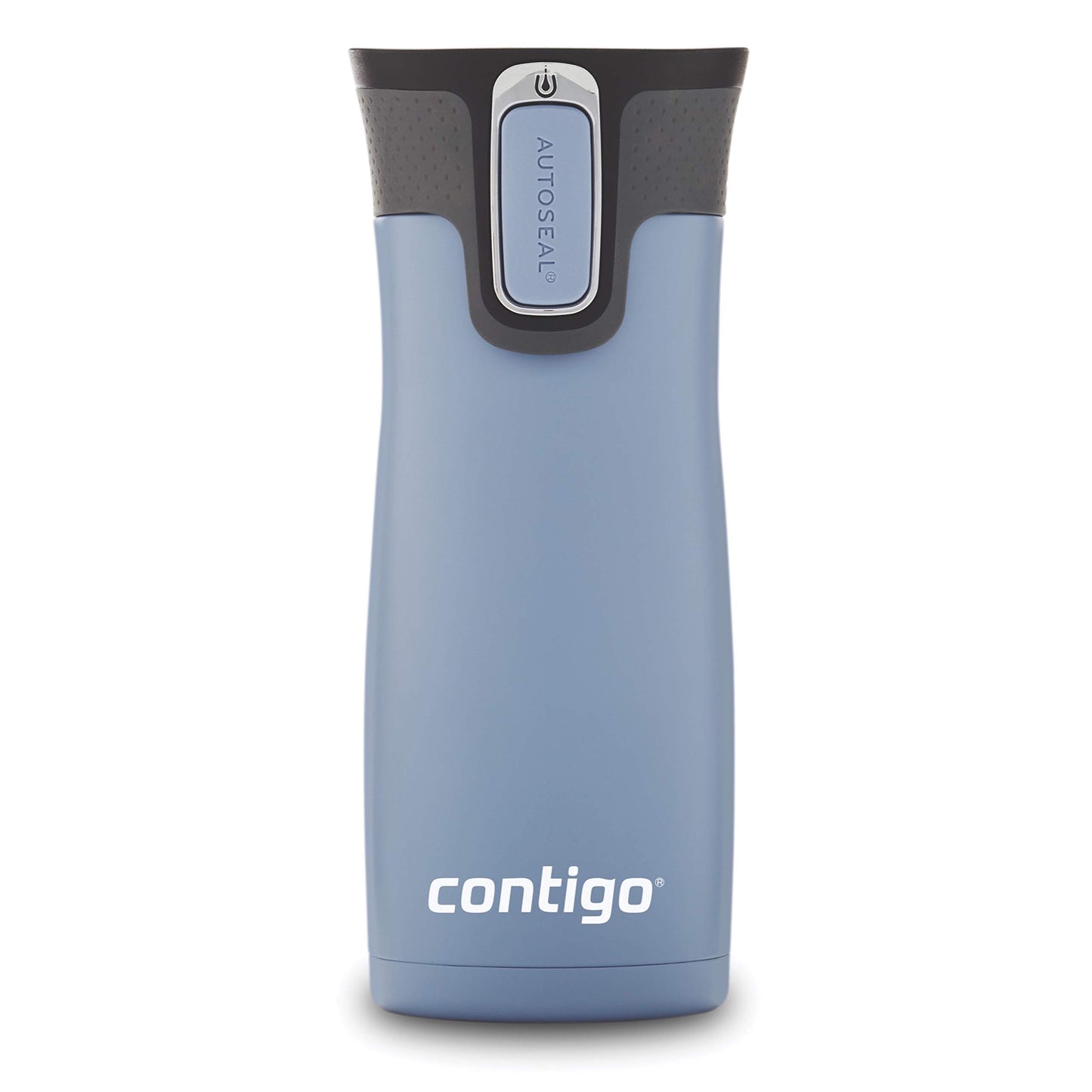 Contigo West Loop Stainless Steel Travel Mug with AUTOSEAL Lid, 16oz., Stainless Steel/Black