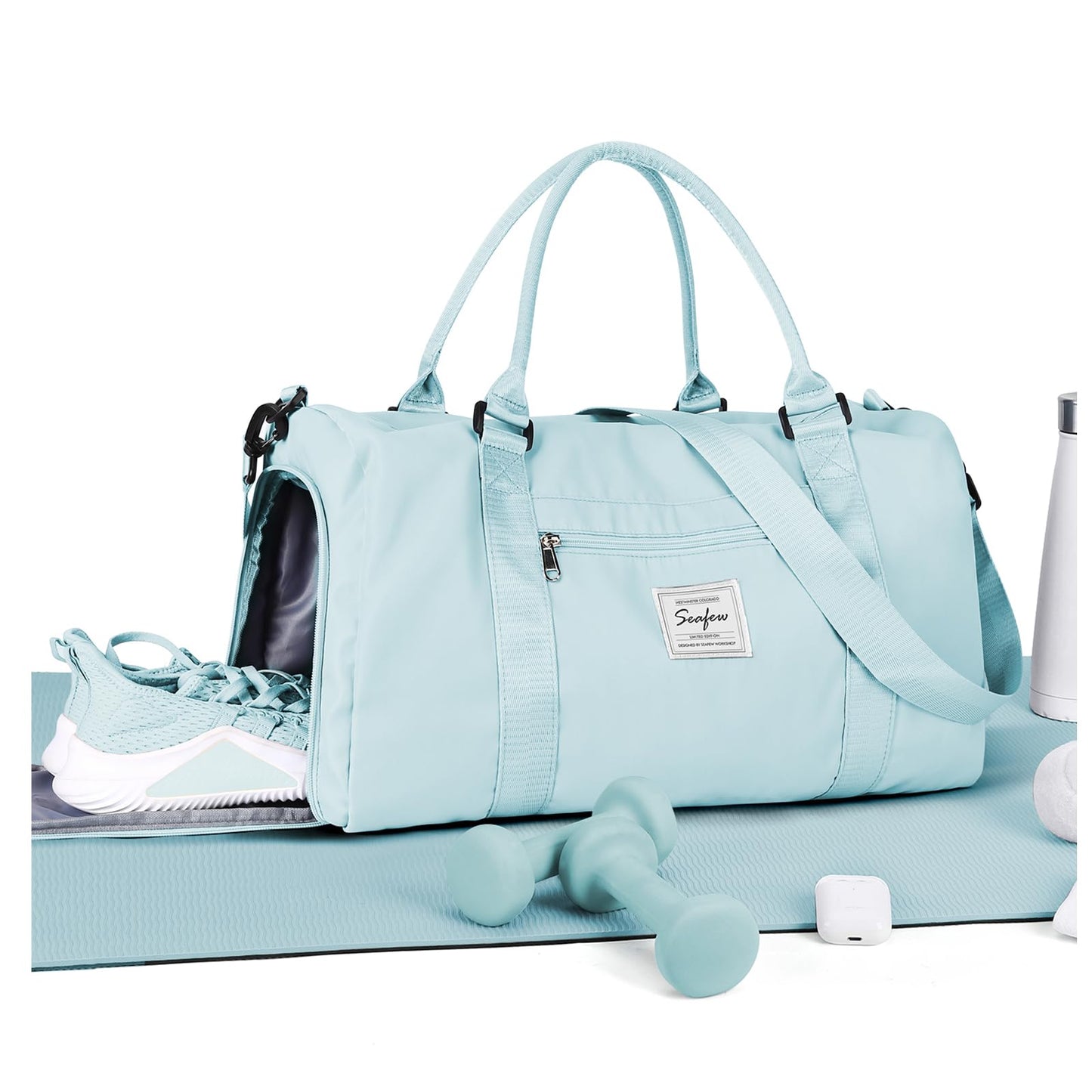 Gym Bag Womens,Travel Duffel Carry on Bag Sport Tote Bag Weekend Overnight Bag