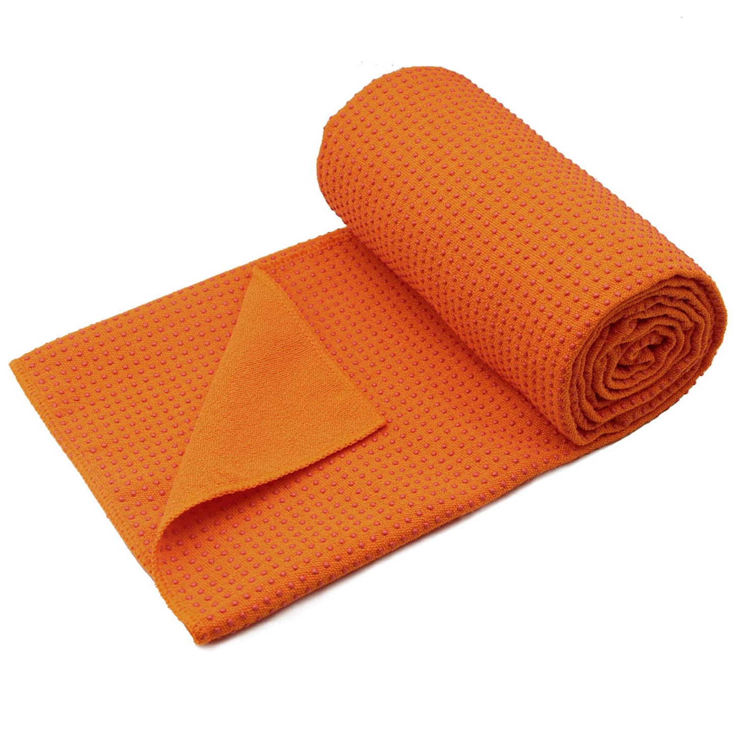 Eunzel Yoga Towel,Hot Yoga Mat Towel with Grip Dots Sweat Absorbent Non-Slip for Hot Yoga, Pilates and Workout 24" x72", Purple & Blue