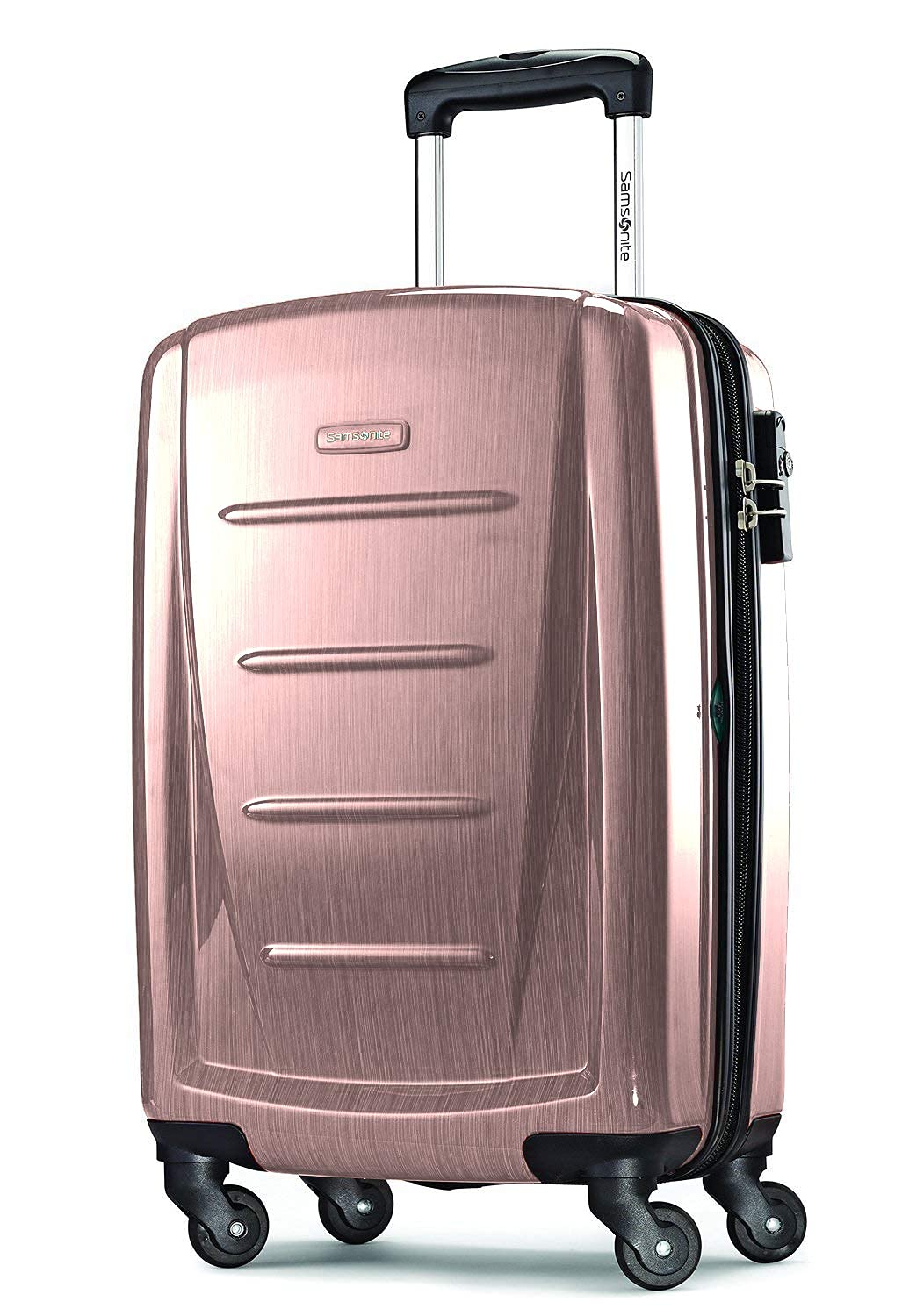 Samsonite Winfield 2 Hardside Expandable Luggage with Spinner Wheels, Burgundy, Checked-Medium 24-Inch