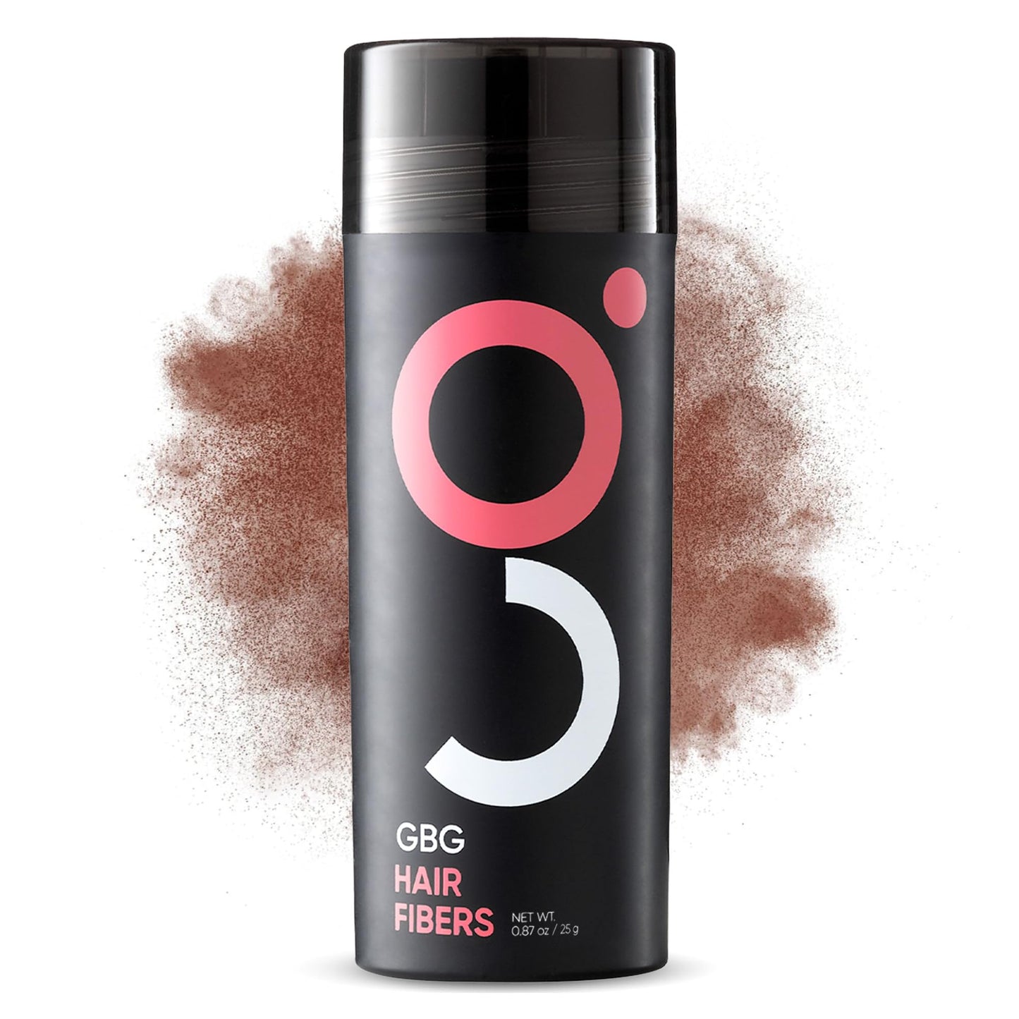 GBG Hair Fibers for Thinning Hair & Bald Spots (Medium Brown) - 25g Bottle - Conceals Hair Loss - Instant Cover Up & Volume in 30 Seconds, Hair Powder for Women & Men - Cruelty Free