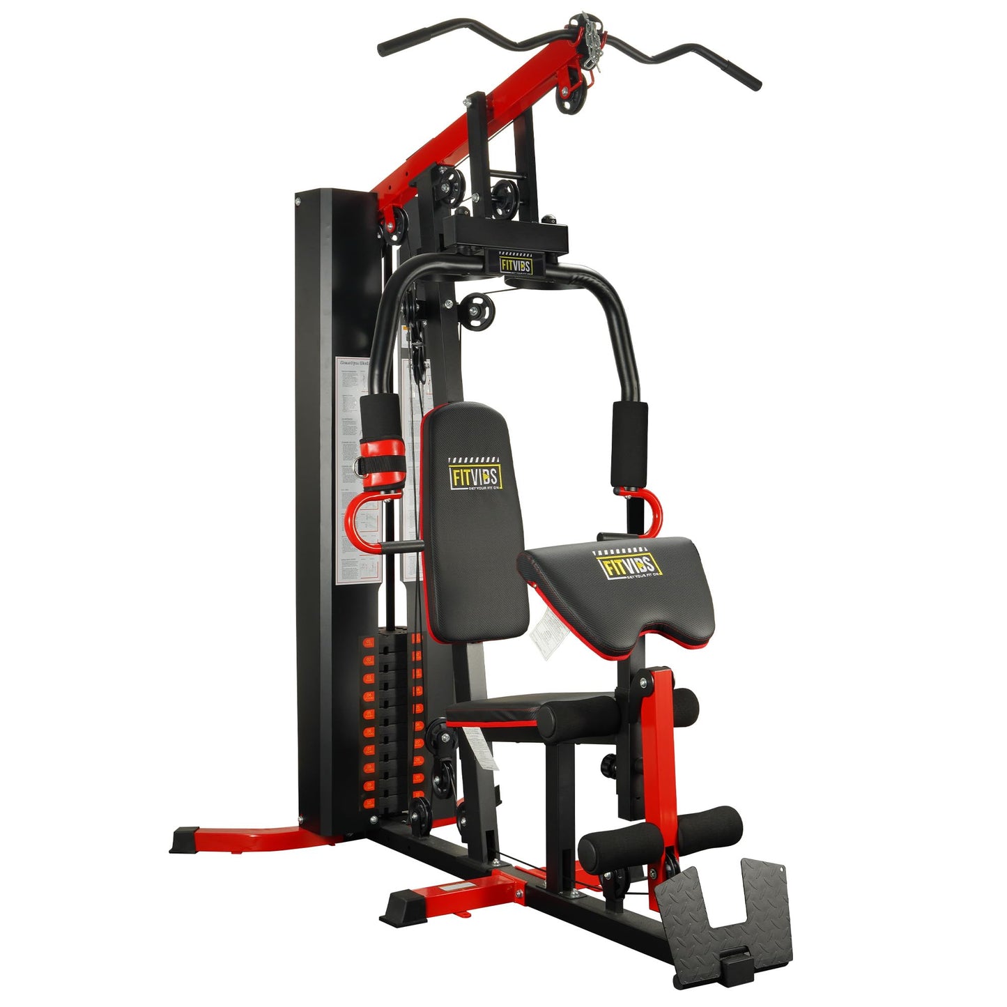 Home Gym, Workout Equipment with Leg Press, Exercise Equipment for Home with Pulley System, Home Gym Equipment for Full Body Strength Training, Preacher Curl and Leg