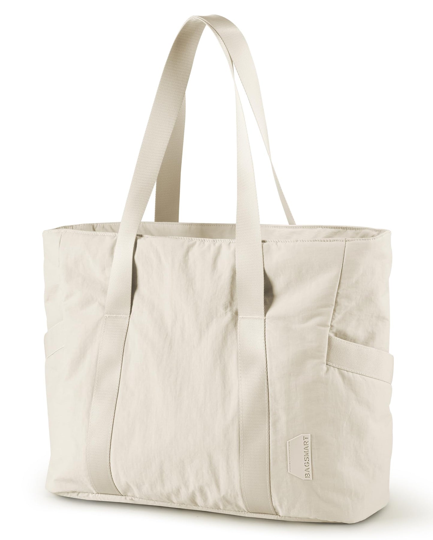 BAGSMART Tote Bag for Women with Zipper, Gym tote with Compartments, Work Tote Nurse Dance Yoga Bag for Travel