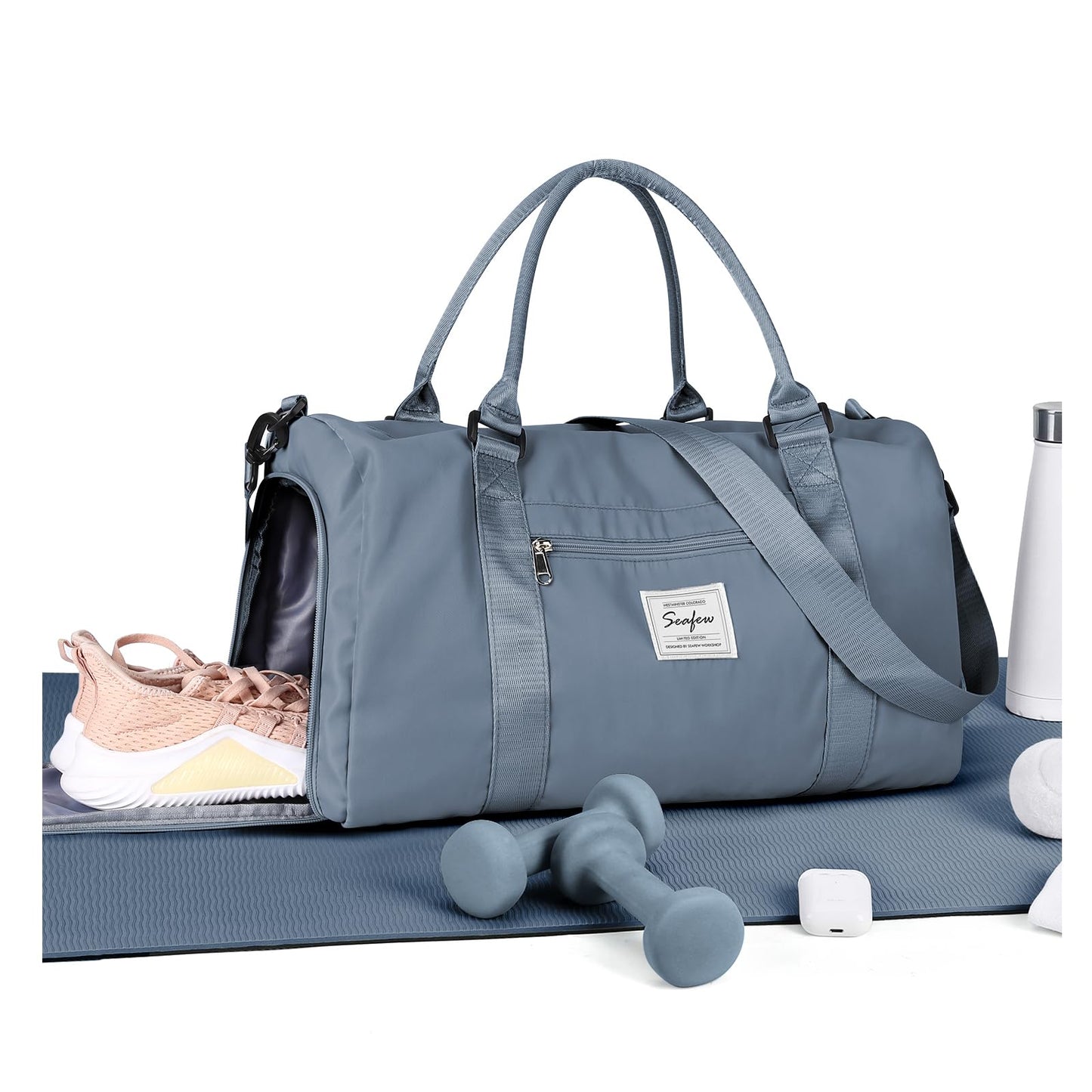 Gym Bag Womens,Travel Duffel Carry on Bag Sport Tote Bag Weekend Overnight Bag