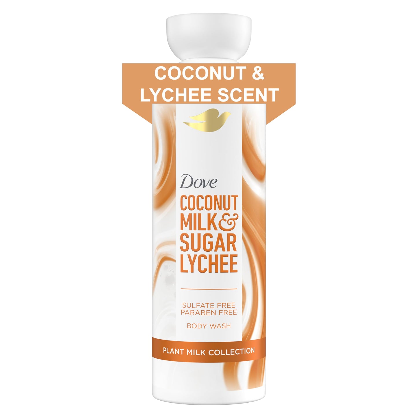Dove Plant Milk Cleansing Body Wash Turmeric & Lemon for Moisturized Skin Gentle Cleanser, No Sulfates or Parabens, pH balanced 17.5 fl oz
