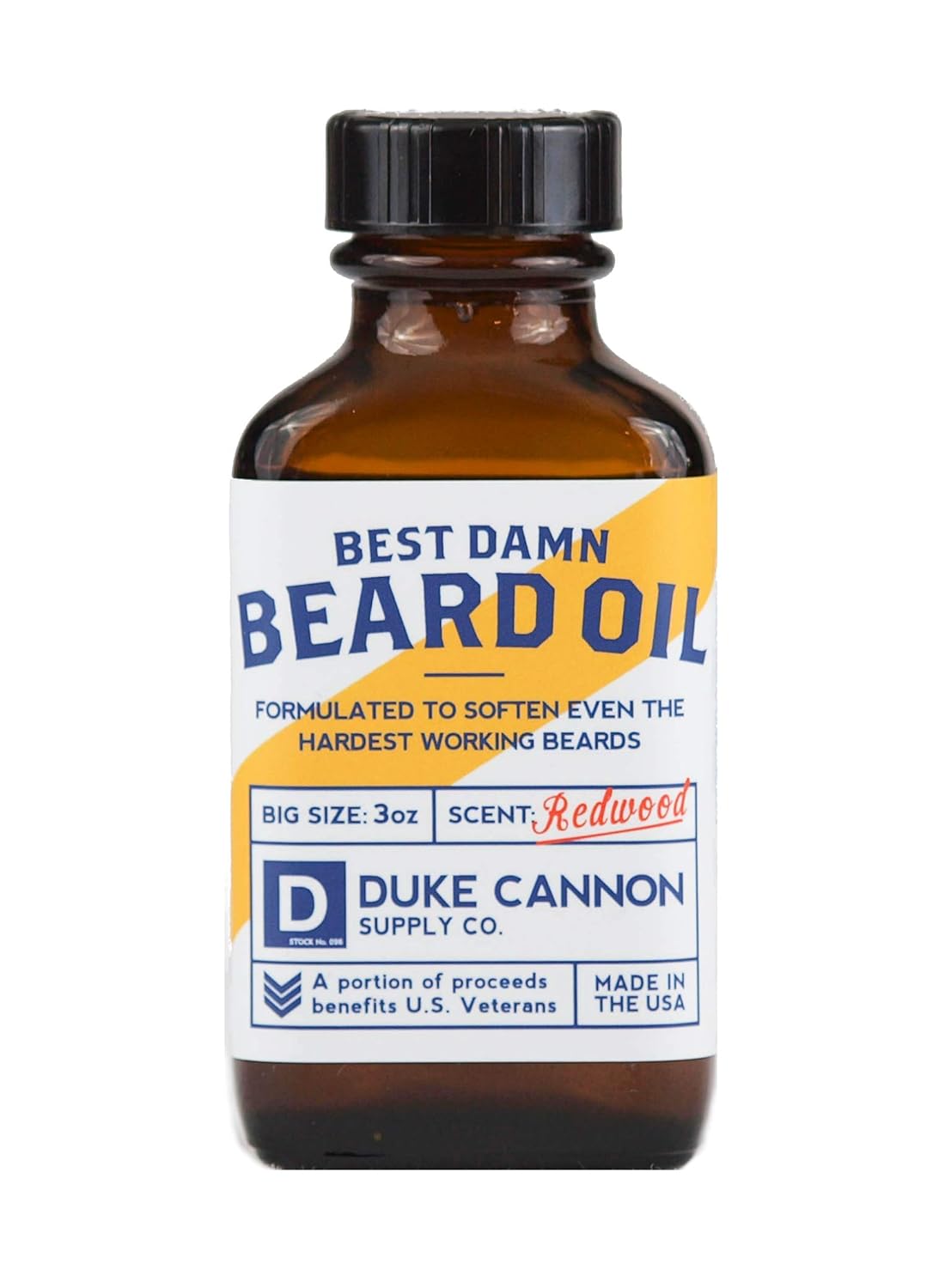 Duke Cannon Supply Co. Best Beard Bundle - 3 oz. Oil & 1.6 oz. Balm, Redwood Scent, Travel Size, 2-Piece Set
