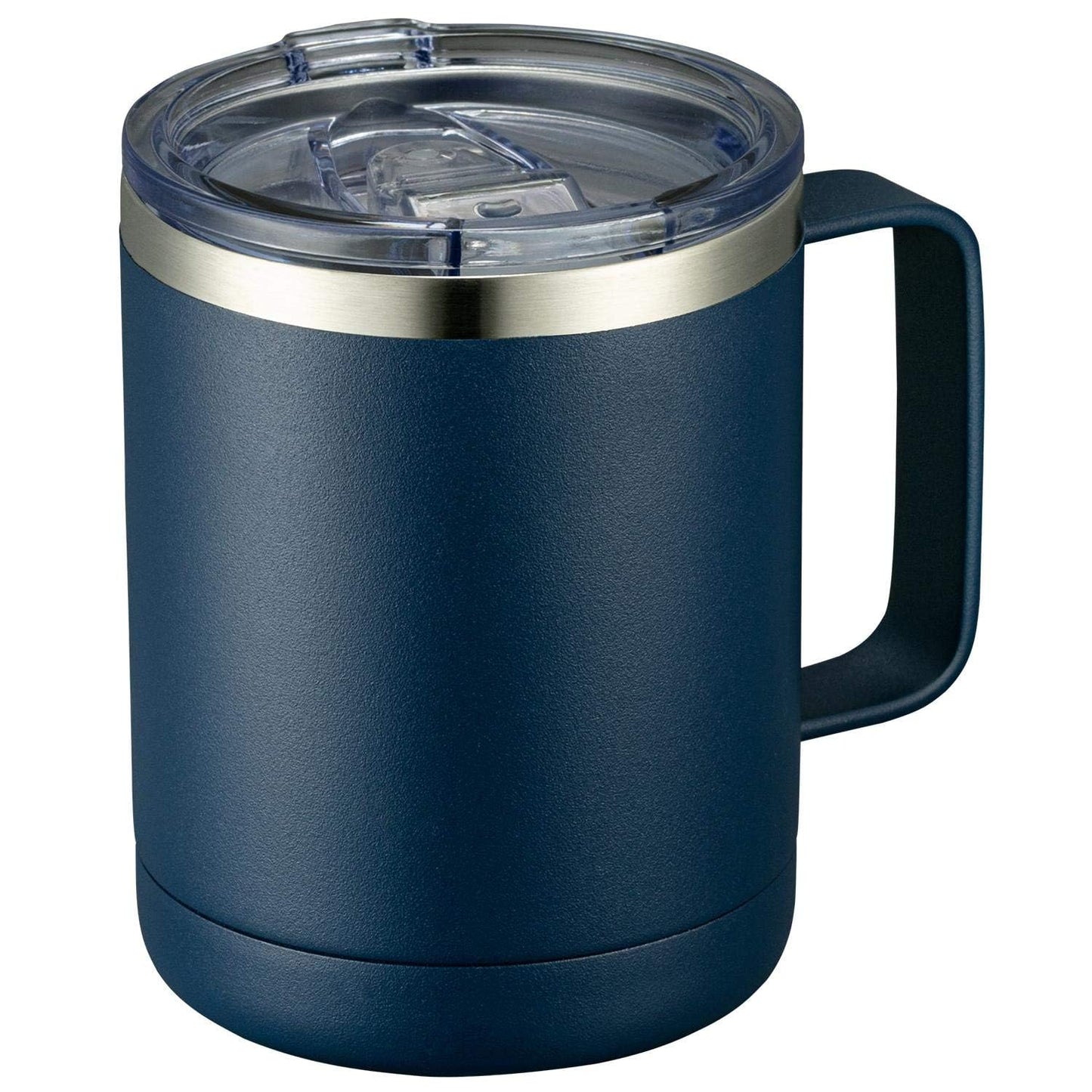 MEWAY 12oz Coffee Mug With Handle and Sliding Lid,Stainless Steel Travel Tumbler Cup with Handle,Double Wall Vacuum Insulated Camping Cup for Hot & Cold Drinks Tea (Purple,Set of 1)