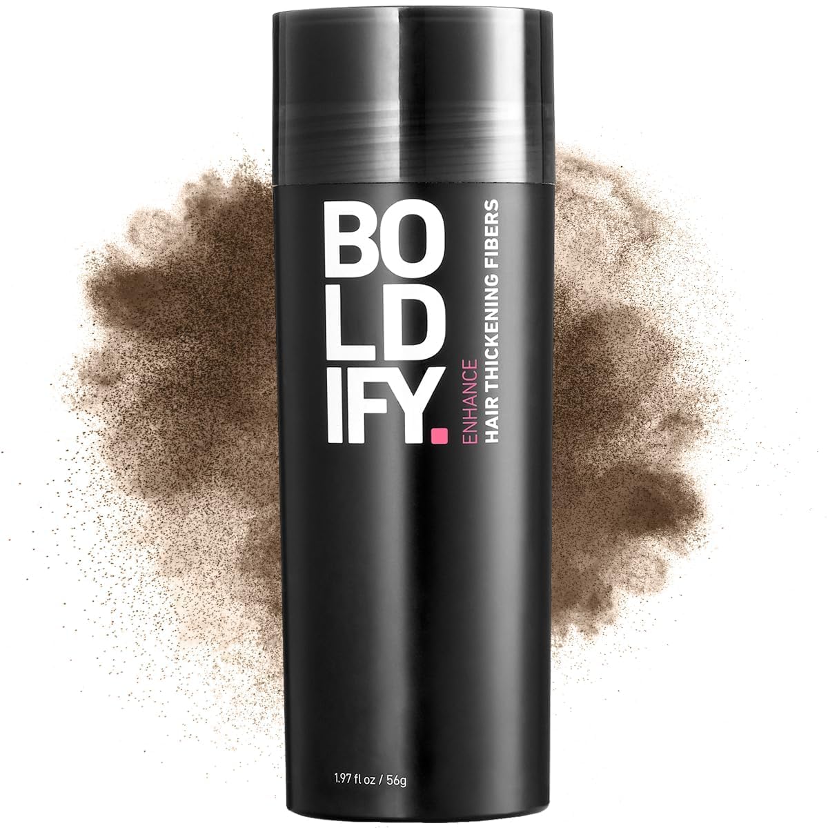 BOLDIFY Hair Fibers (12g) - Fill In Thinning and Fine Hair for an Instantly Fuller, Thicker Look - 14 Shades for Women & Men - Dark Brown