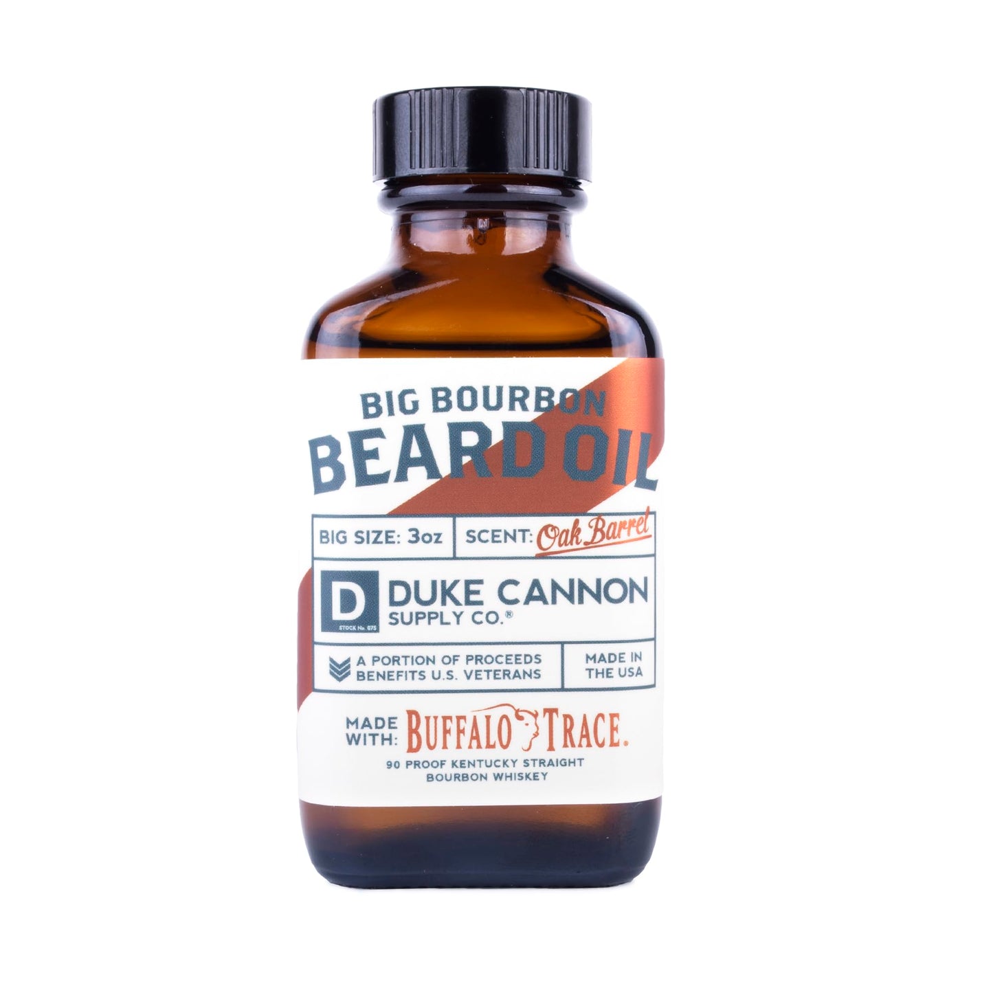 Duke Cannon Great American Beard Oil with Budweiser - Natural Conditioning with Apricot Kernel Oils, Warm Cedarwood Scent, 3 oz.