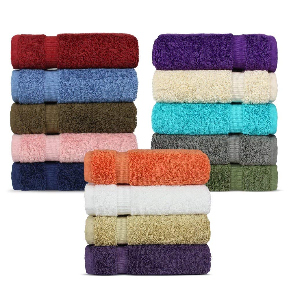 Chakir Turkish Linens | Hotel & Spa Quality 100% Cotton Premium Turkish Towels | Soft & Absorbent (4-Piece Bath Towels, Dark Gray)