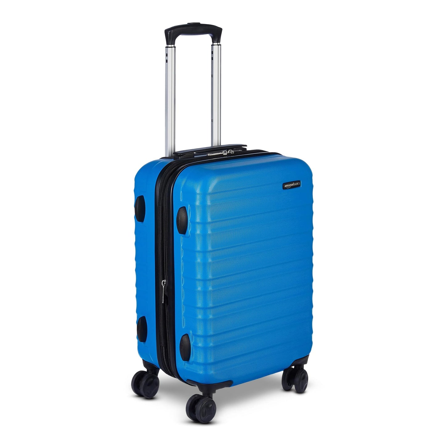 Amazon Basics 3-Piece Set (21", 26", 30"), Hardshell Suitcases With Wheels, Expandable For Up to 25% More Space, With Scratch-Resistant Surface, Four Multi-directional Wheels, Navy Blue