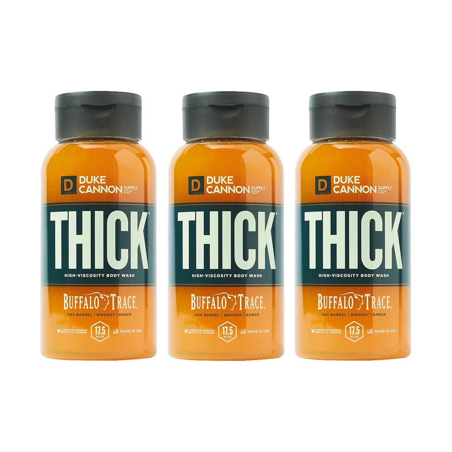 Duke Cannon Thick High Viscosity Body Wash - Sawtooth, Alpine Air and Cedarwood Scent, 17.5 oz (Pack of 3)