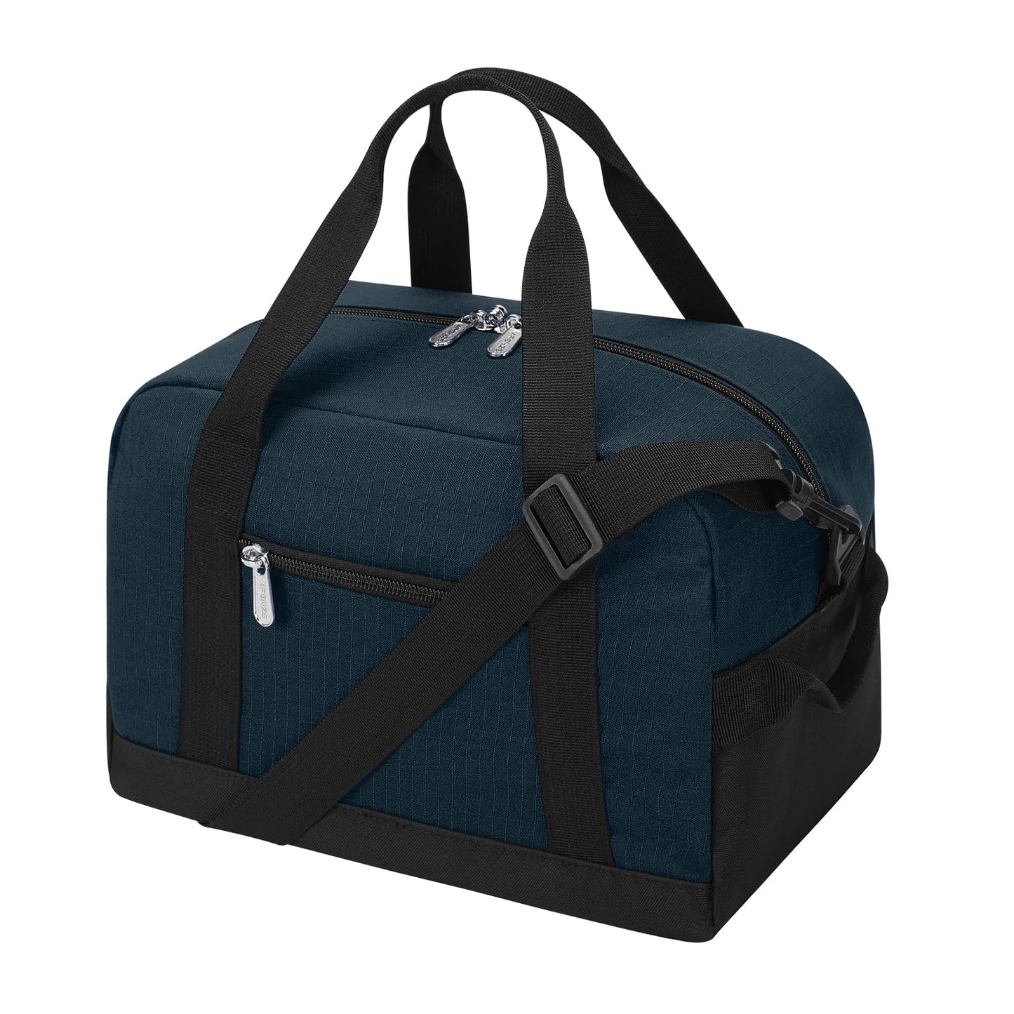 Small Gym Bag Carry On Bag - 12 in Mini Duffle Bag Lightweight for Overnight Travel(Black)