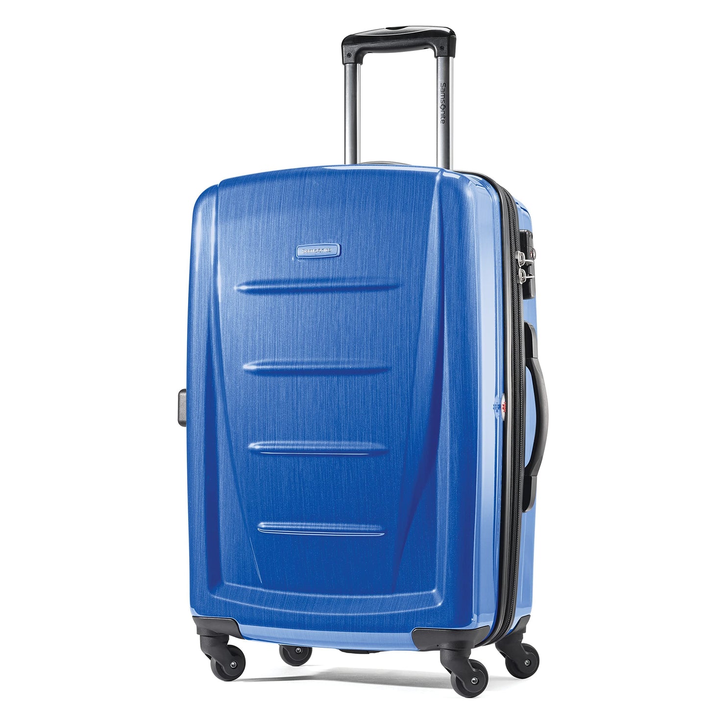 Samsonite Winfield 2 Hardside Expandable Luggage with Spinner Wheels, Burgundy, Checked-Medium 24-Inch
