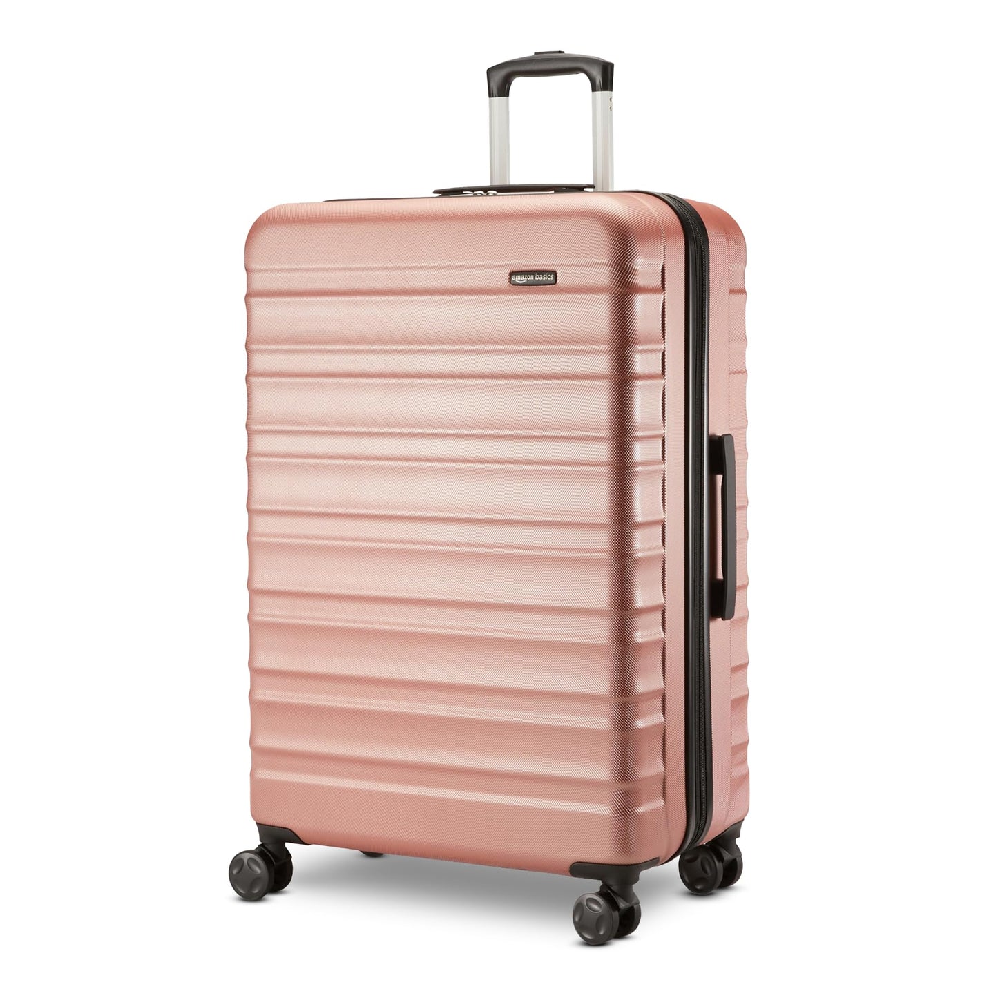 Amazon Basics 3-Piece Set (21", 26", 30"), Hardshell Suitcases With Wheels, Expandable For Up to 25% More Space, With Scratch-Resistant Surface, Four Multi-directional Wheels, Navy Blue