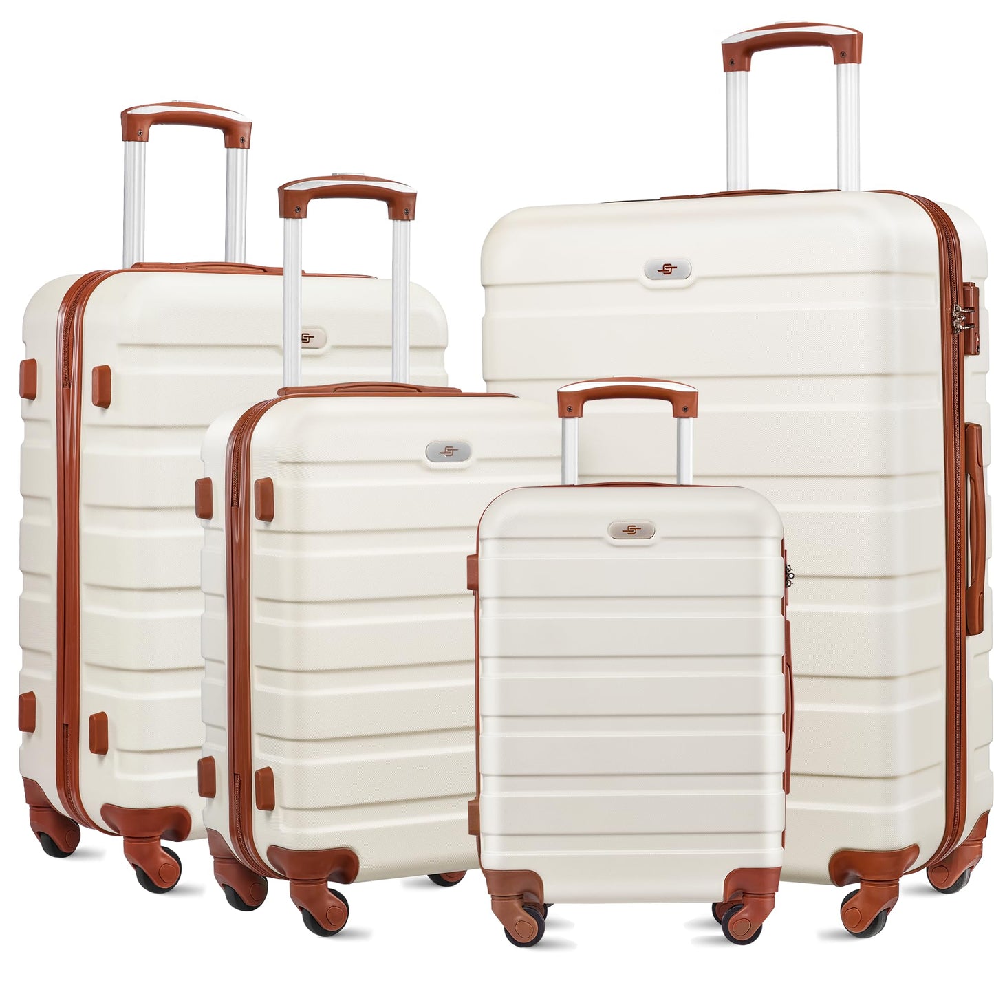 Suitour Luggage Sets 2 piece, Lightweigh Luggage Set with Spinner Wheels, 19/27 inch Travel Suitcase Set
