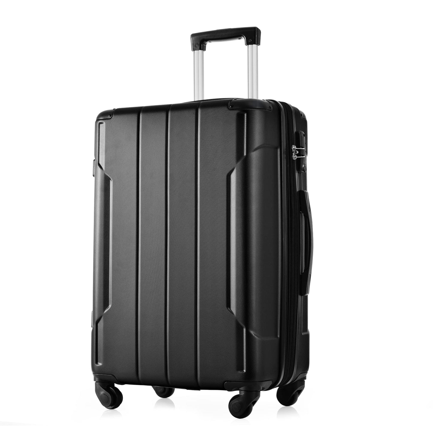 Merax Luggage Sets 3-Piece Hardshell with Spinner Wheels Lightweight Suitcase with Corner Guards (Green, 20/24/28)