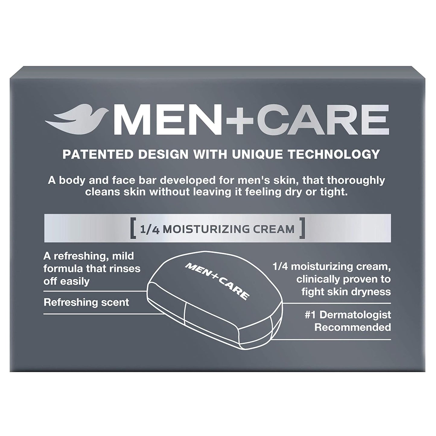 Dove Men+Care Body and Face Bar, Clean Comfort, 4 oz