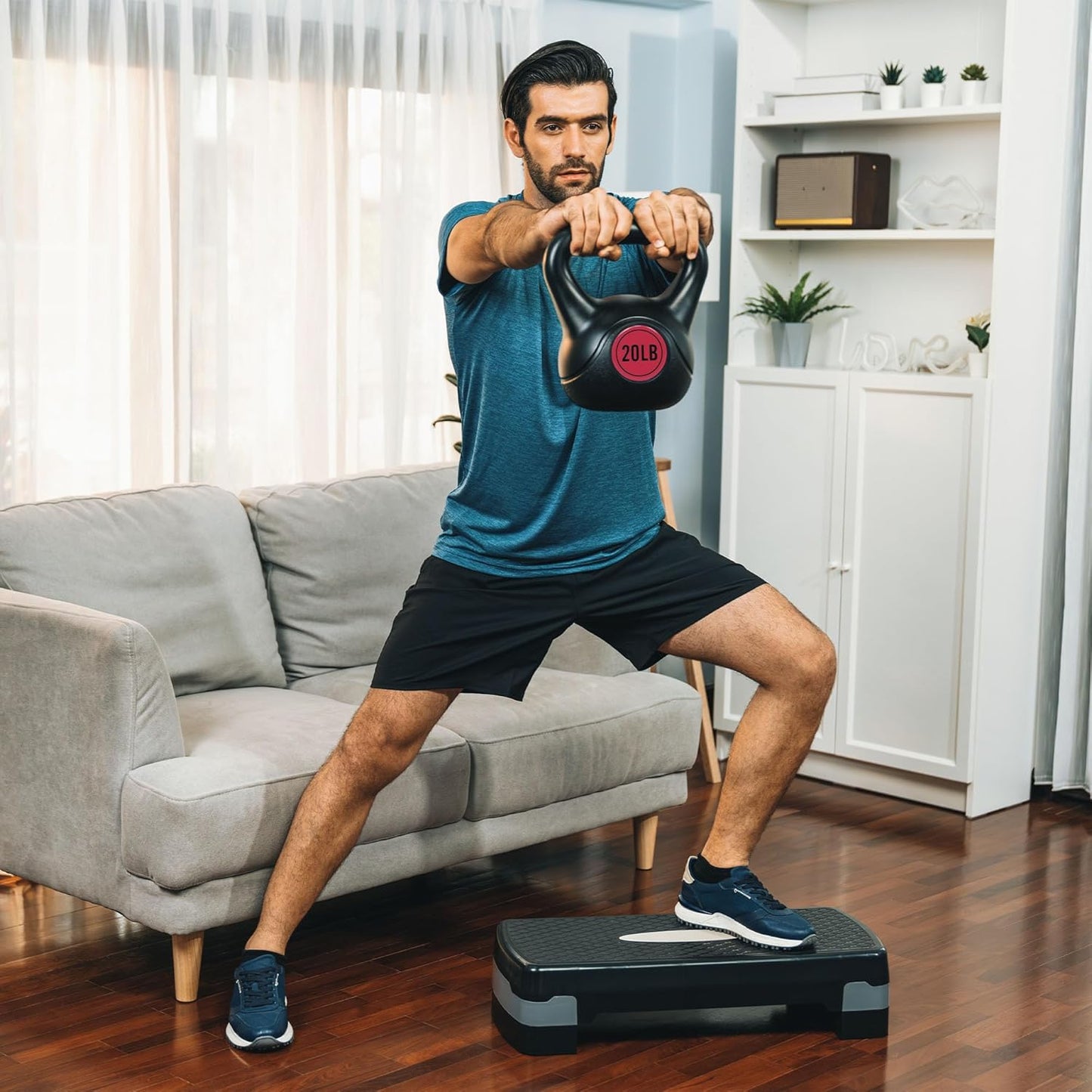 BalanceFrom Wide Grip Kettlebell Exercise Fitness Weight Set, Multiple Sizes