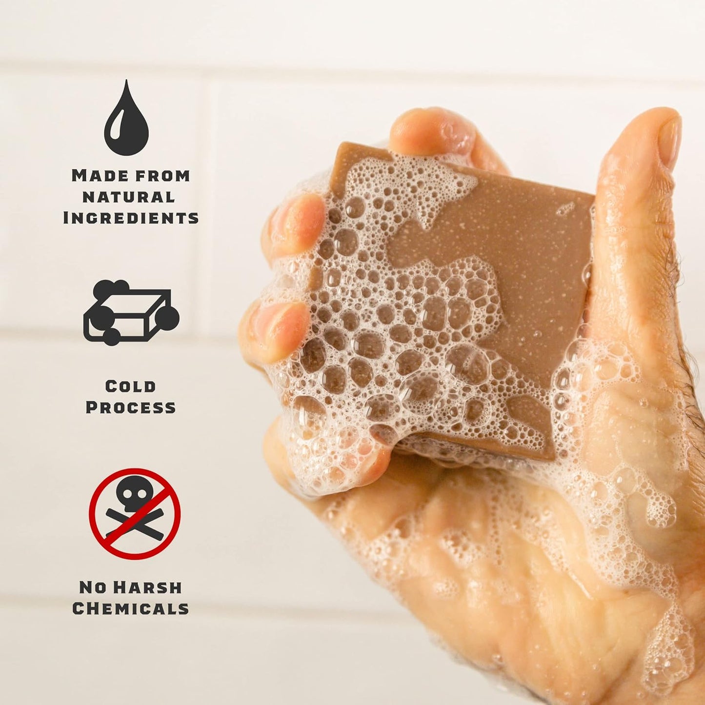 Dr. Squatch Natural Bar Soap for Men - Cold Process Soap with No Harsh Chemicals - Bay Rum (5 oz, 3-Pack)