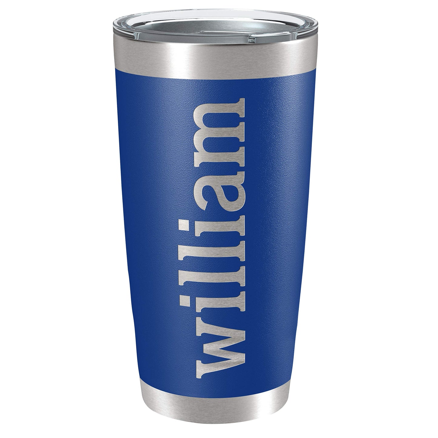 Personalized Tumblers, Stainless Steel 20 oz Tumbler w/Lid | 13 Designs | Personalized Cups Double Walled Insulated Coffee Cup for, Gym, Fitness | Hot and Cold Drink Use - Black