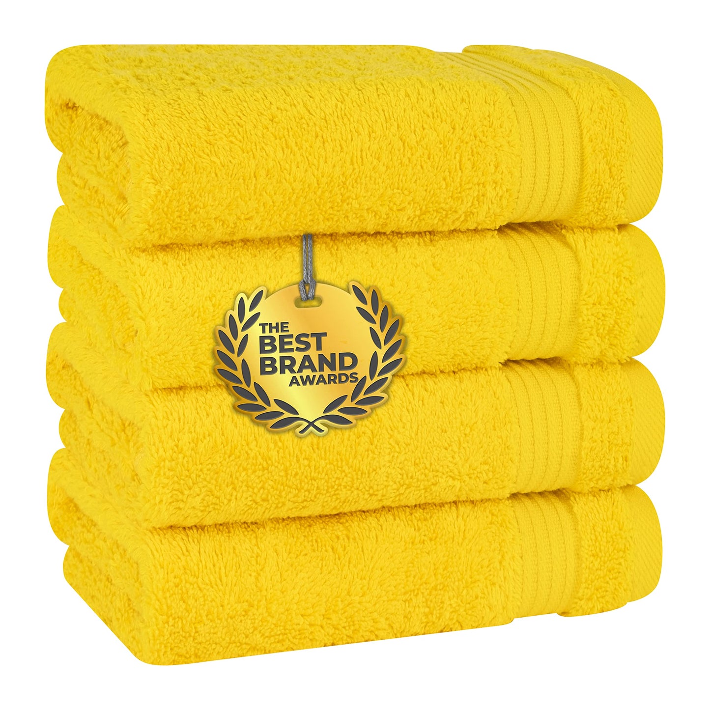 Cotton Paradise 6 Piece Towel Set, 100% Cotton Soft Absorbent Turkish Towels for Bathroom, 2 Bath Towels 2 Hand Towels 2 Washcloths, Coral Towel Set
