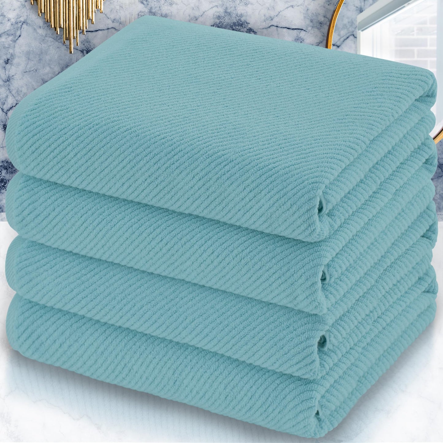 VOOVA & MOVAS Burgundy Towel Set - 100% Cotton | Lightweight | Soft | Quick Dry, 6 Piece Towel Set,2 Large Bath 30"x56", 2 Hand 18"x28", 2 Washcloths 13"x13", Towels Gift Set, Red Towels