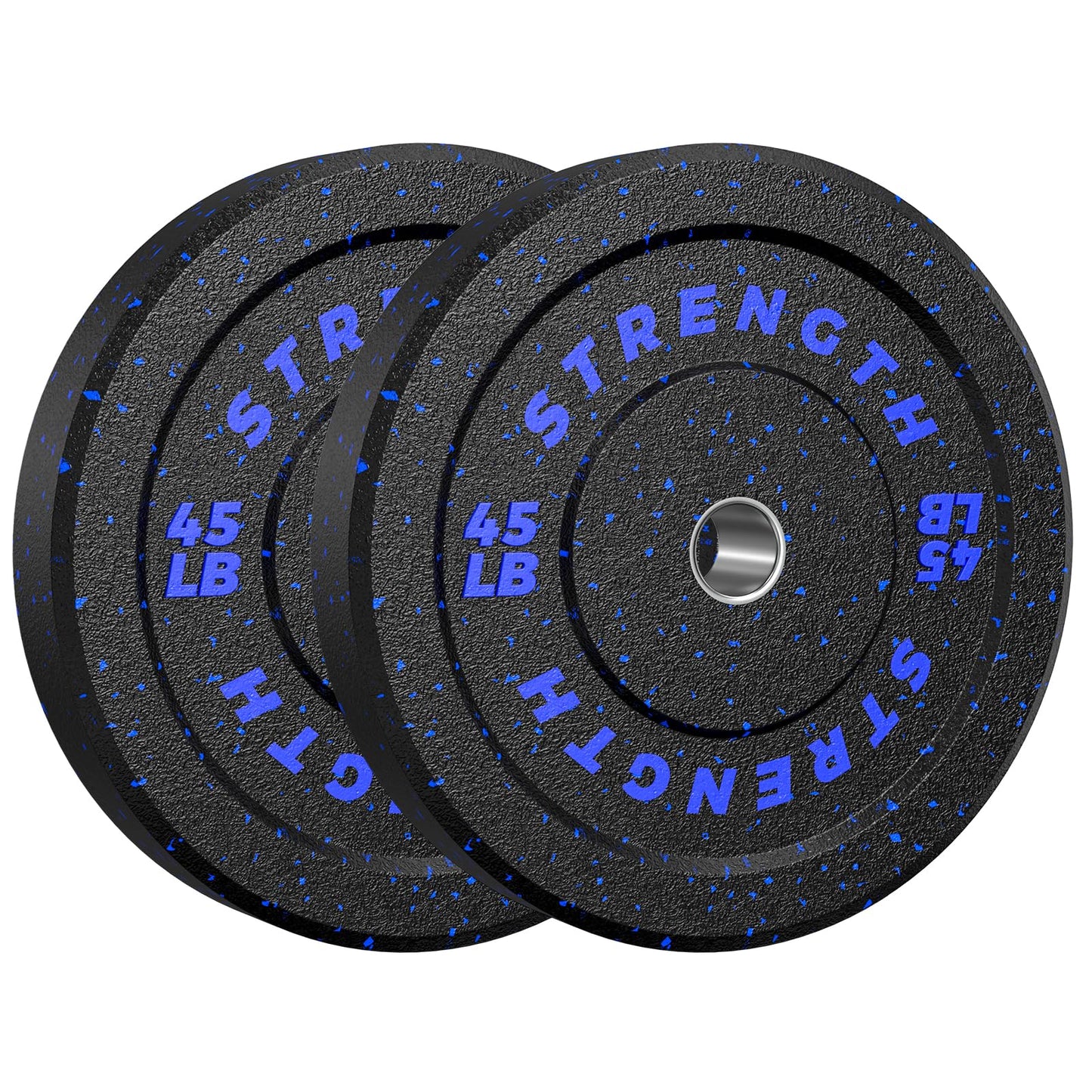 2-Inch Bumper Plates, Barbell Rubber Olympic Weight Plates Set for Home Gym Strength Training, 20-260lbs, Multiple Options