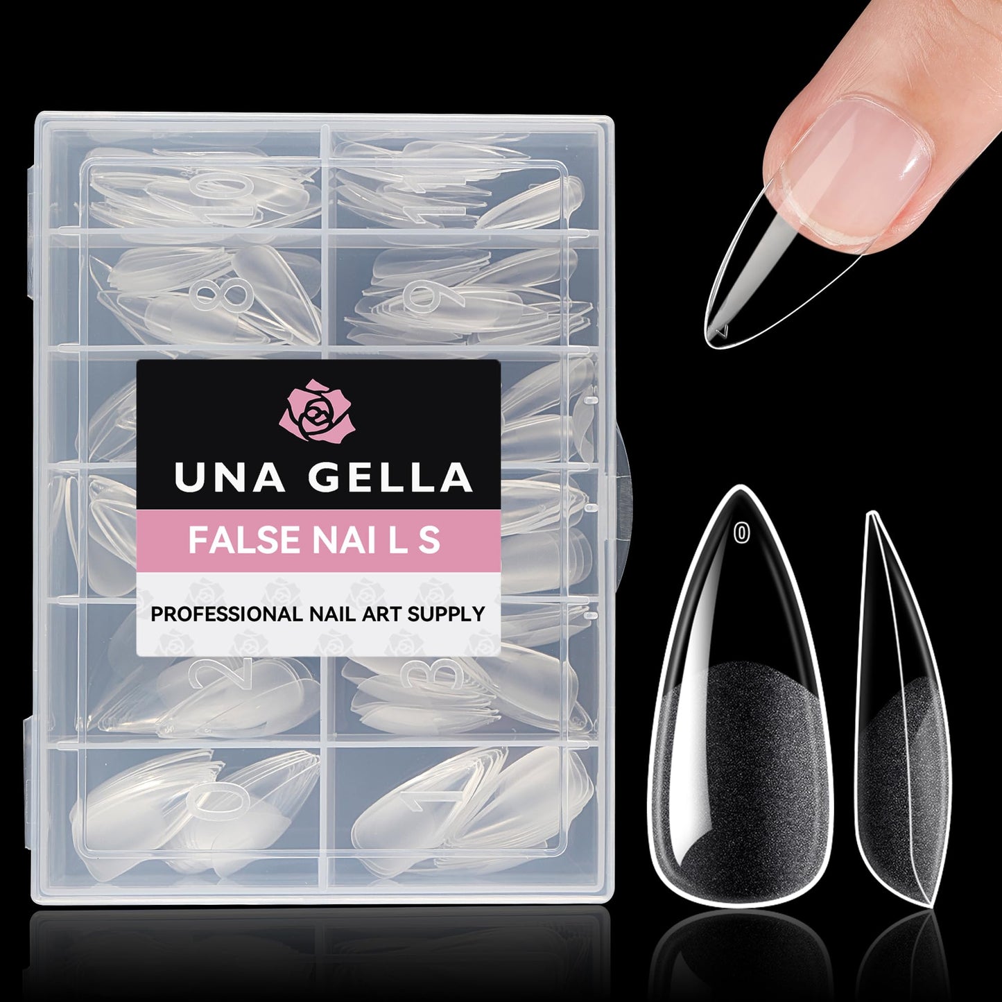 UNA GELLA Solid Nail Glue Gel Soft Gel Nail Tips Glue 15ml Lamp Curing Needed Solid Soak Off Glue Super Strong Nail Glue For Fake Acrylic Nails Extension Press On Nails