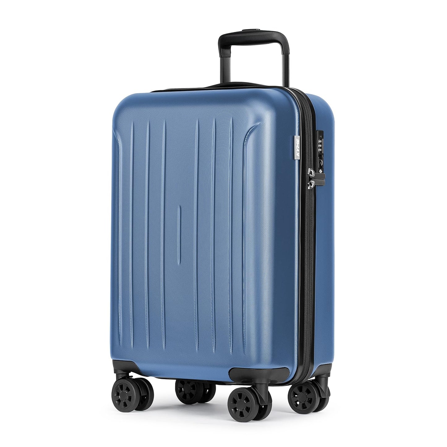 KYME Suitcase Hardshell With Double Spinner Wheels, PC+ABS TSA Lock Travel Luggage (Pink, 2Pcs Set(20"/24"))