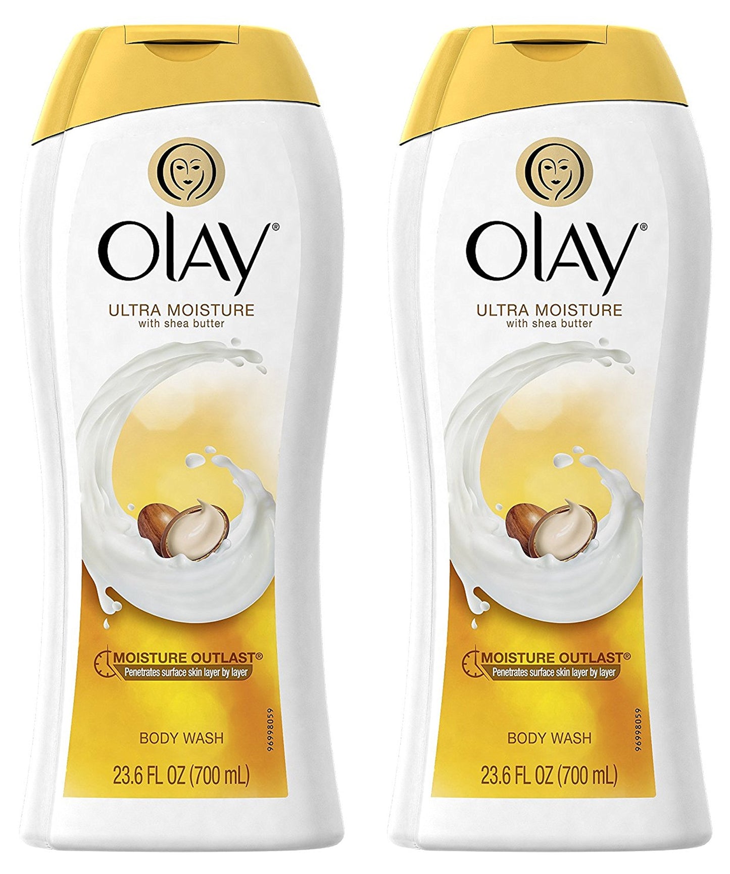Olay Body Wash for Women, Ultra Moisture, 24hr Moisturizing, Hydrating & Refreshing, B3 Vitamin Complex, Free of Parabens & Phthalates, For All Skin Types, Shea Butter Scent, 22 fl oz (Pack of 4)