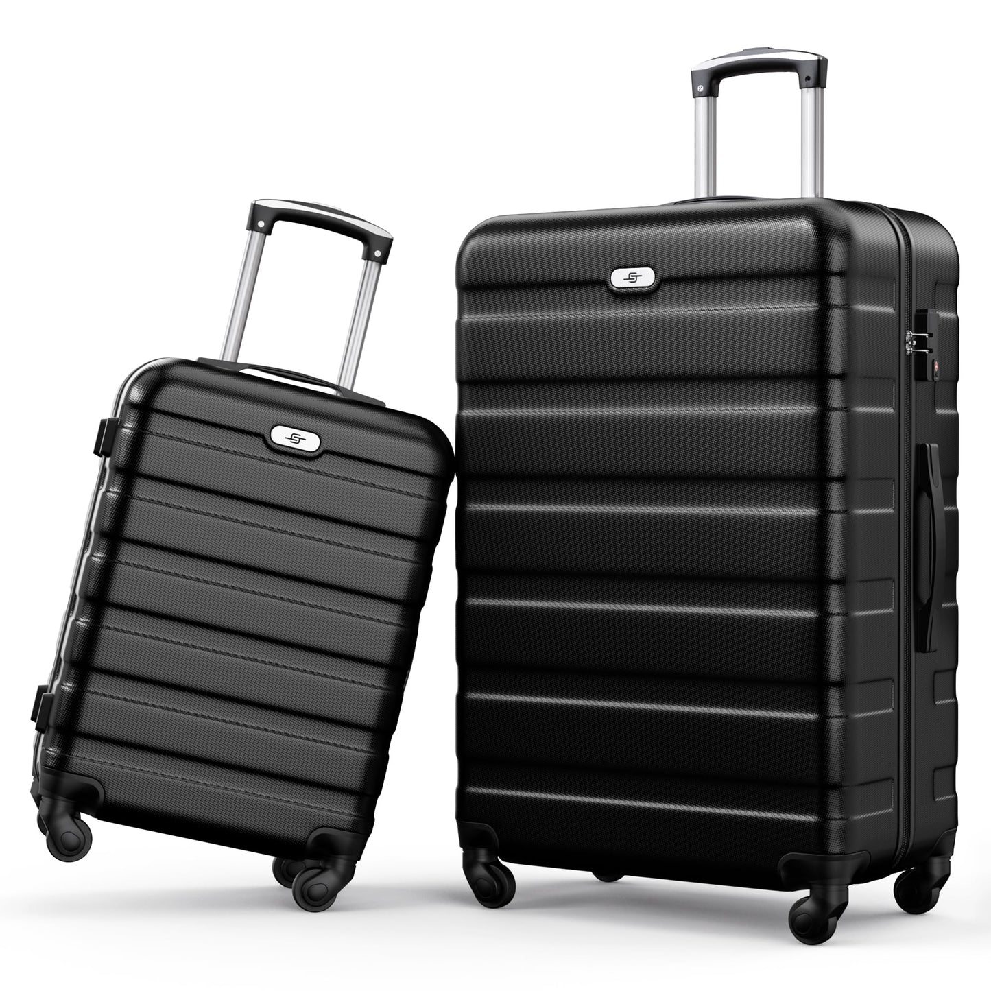 Suitour Luggage 3 Piece Sets Hard Shell Luggage Set with Spinner Wheels, TSA Lock, 20 24 28 inch Travel Suitcase Sets, Cerulean Blue