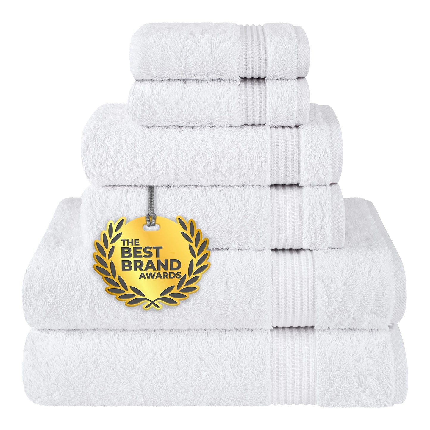 Cotton Paradise 6 Piece Towel Set, 100% Cotton Soft Absorbent Turkish Towels for Bathroom, 2 Bath Towels 2 Hand Towels 2 Washcloths, Red Towel Set