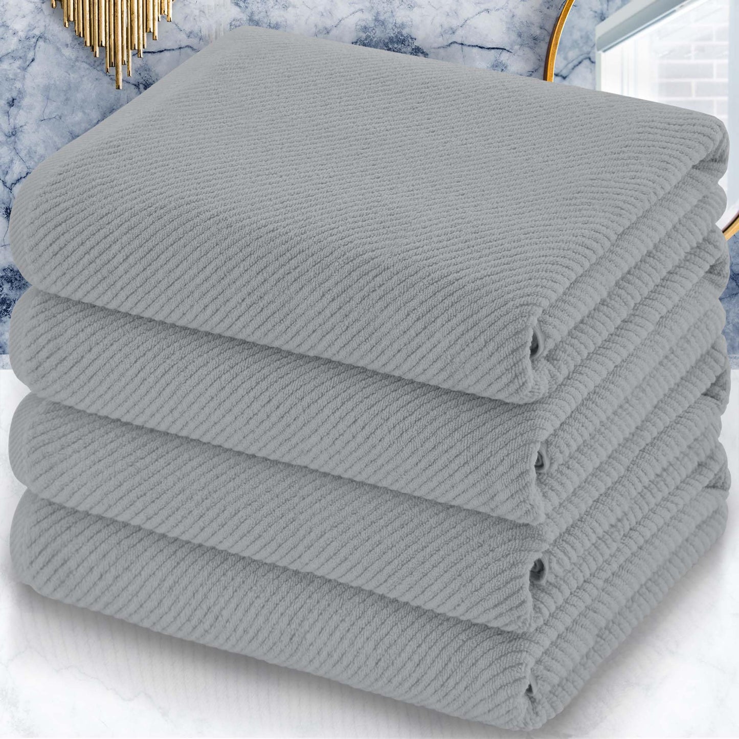 VOOVA & MOVAS Burgundy Towel Set - 100% Cotton | Lightweight | Soft | Quick Dry, 6 Piece Towel Set,2 Large Bath 30"x56", 2 Hand 18"x28", 2 Washcloths 13"x13", Towels Gift Set, Red Towels