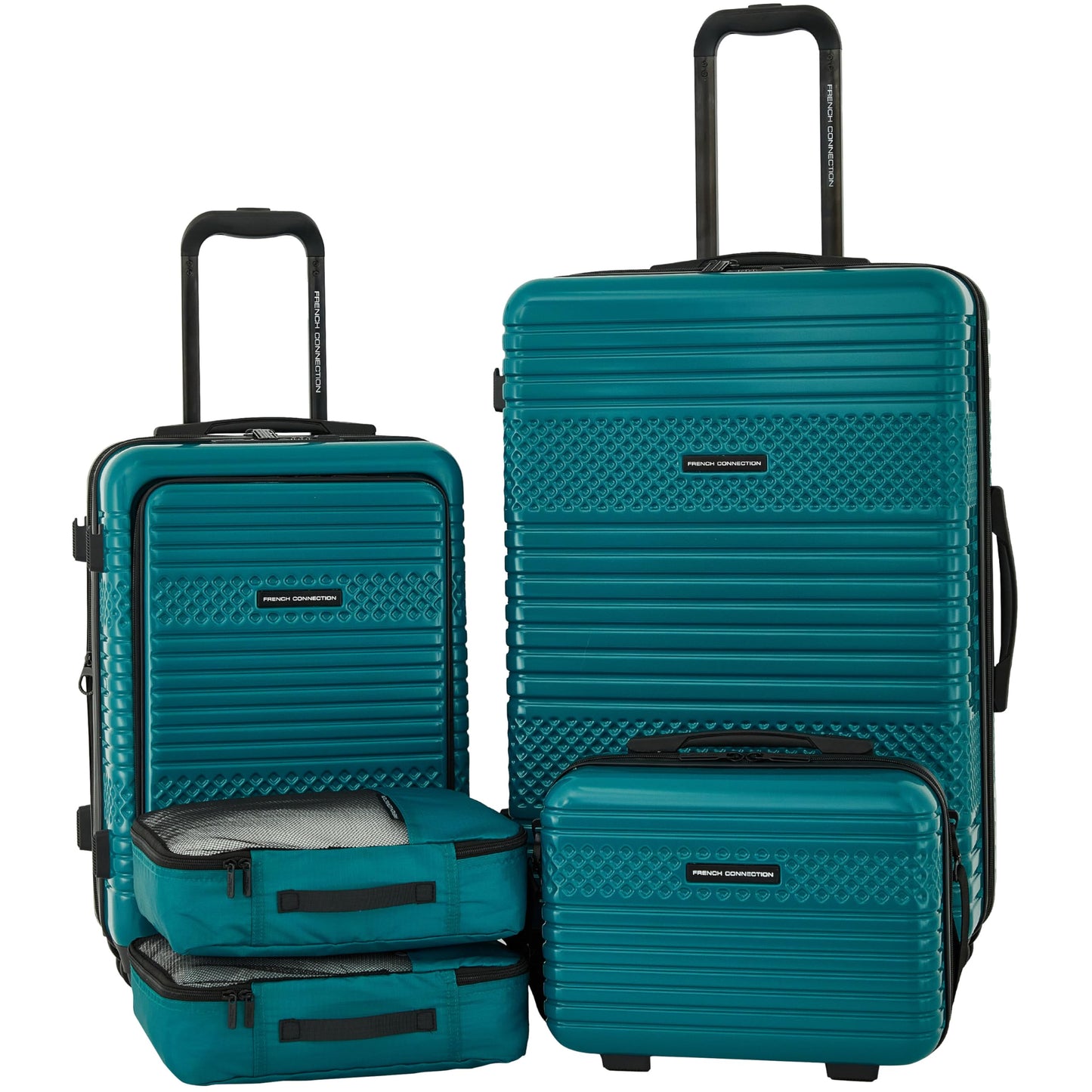 French Connection 5 Piece Mersai Luggage Travel Set, Cayenne