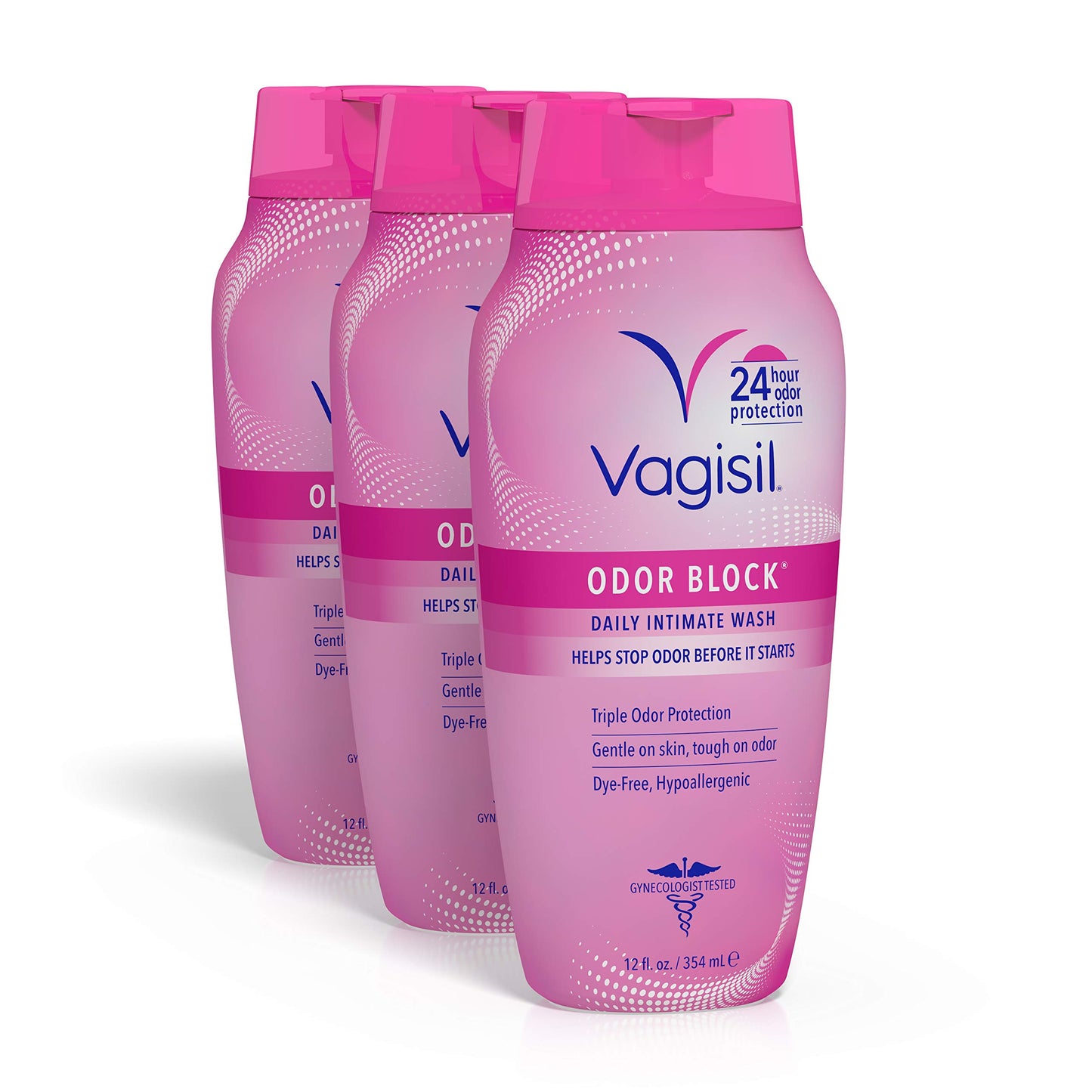 Vagisil Feminine Wash for Intimate Area Hygiene, Odor Block, Gynecologist Tested, Hypoallergenic, 16.9 oz with Pump