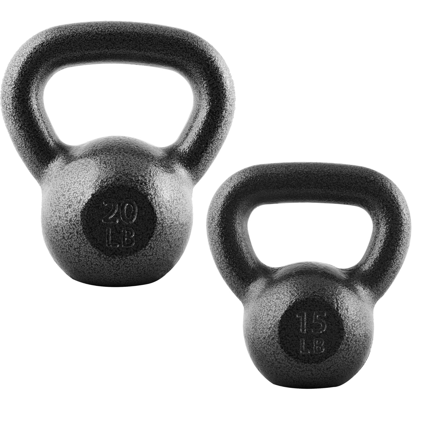 CAP Barbell Black Cast Iron Kettlebell Single or Set | 10-80 Lbs