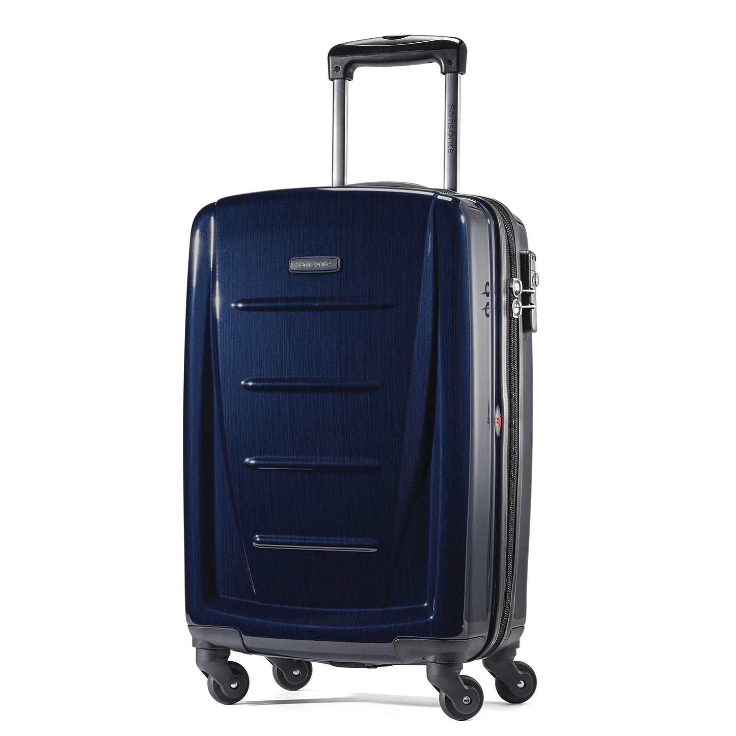 Samsonite Winfield 2 Hardside Expandable Luggage with Spinner Wheels, Burgundy, Checked-Medium 24-Inch